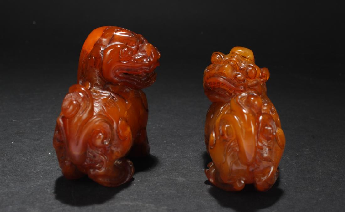 Pair of Chinese Soapstone Display Figures (1 of 4)