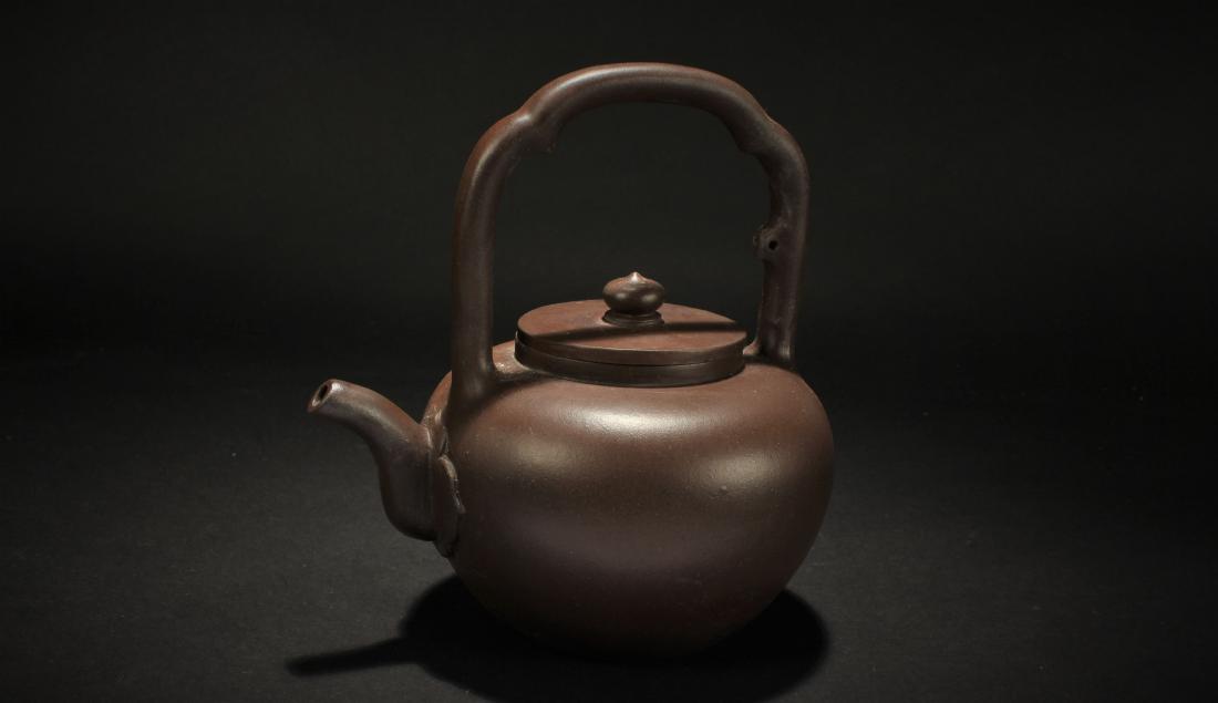 An Estate Chinese Delicated High-handled Tea Pot (1 of 6)