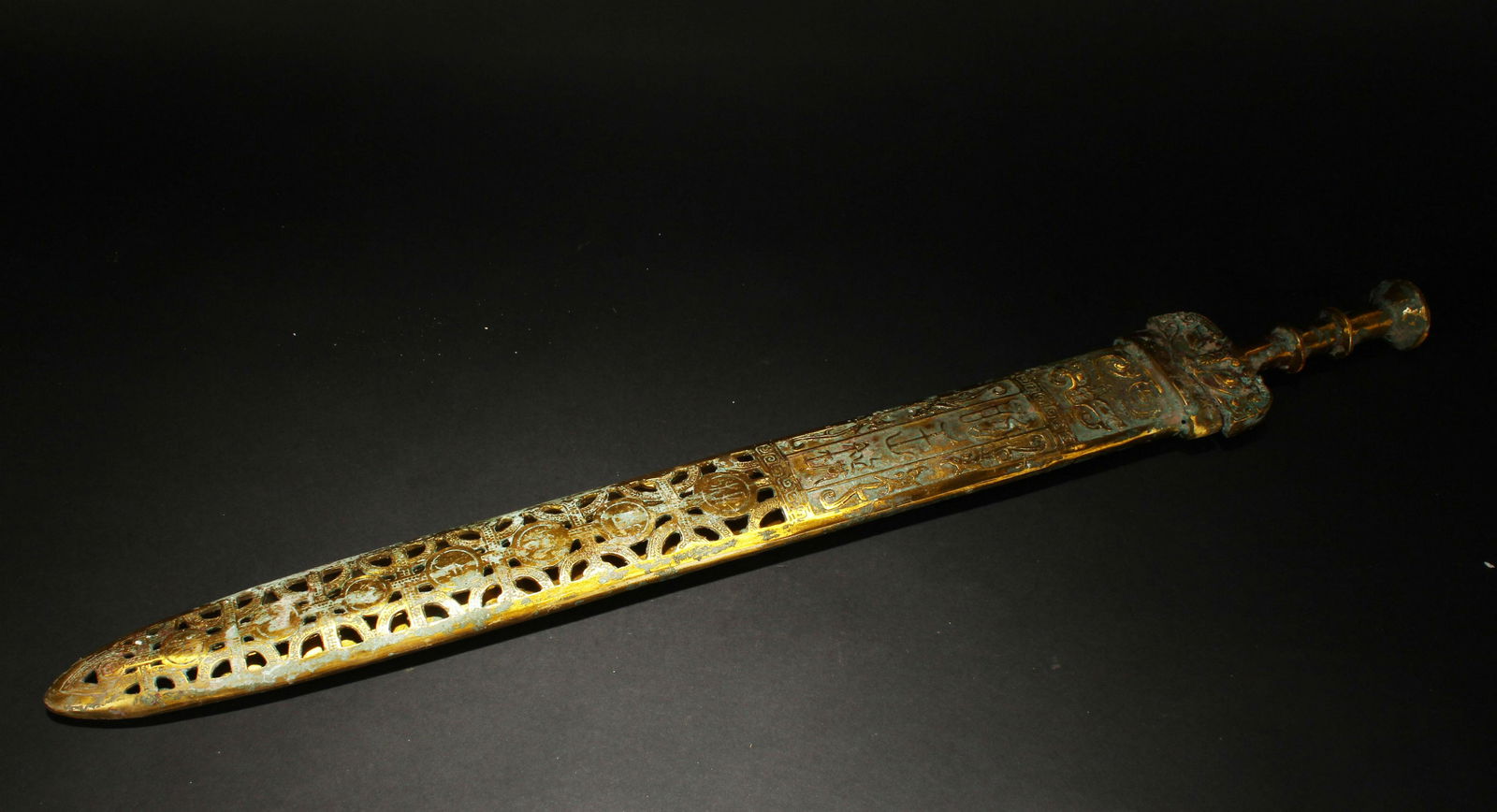 A Chinese Estate Bronze Vessel Sword (1 of 7)