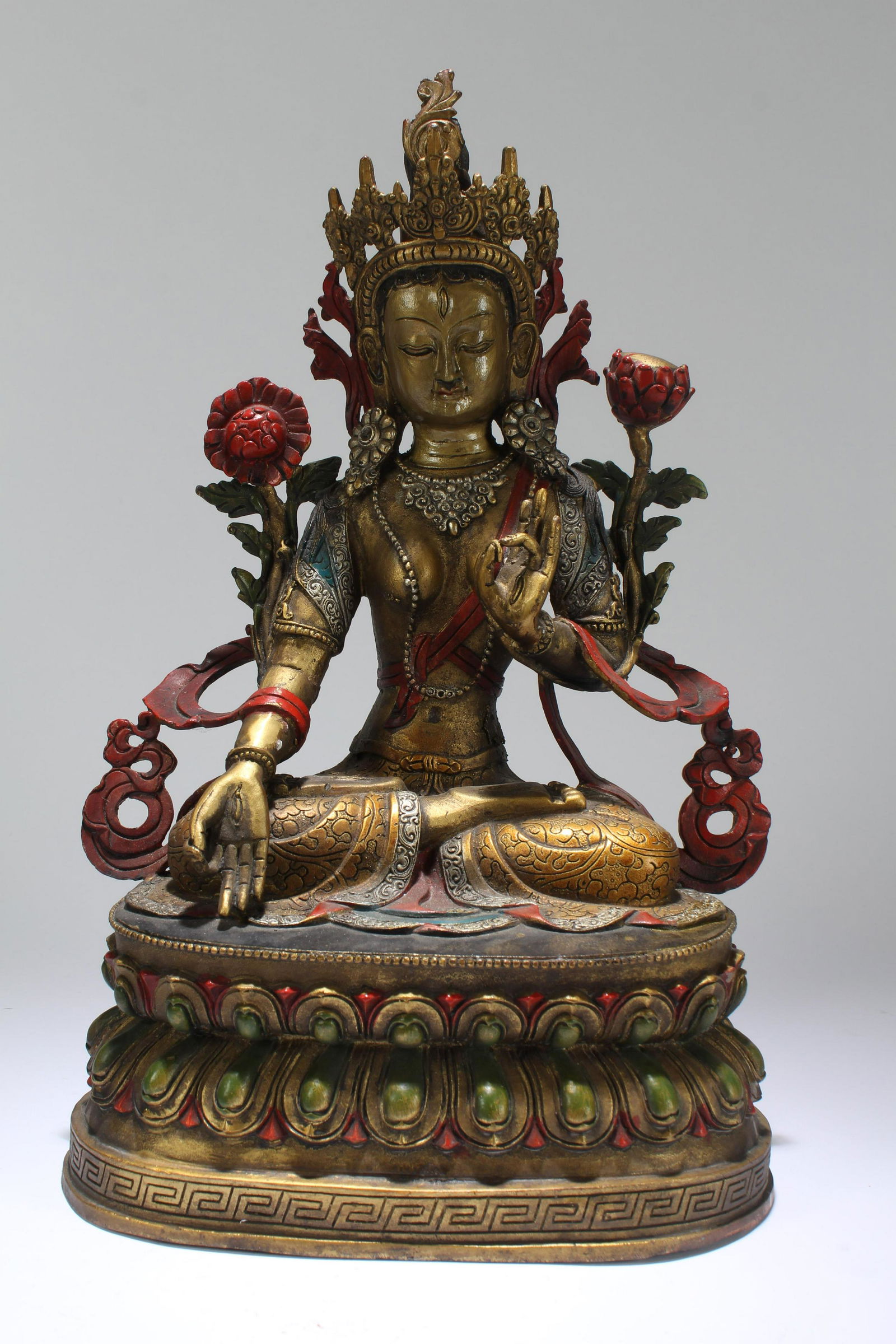 An Estate Chinese Loctus-seated Religious Buddha Statue (1 of 4)