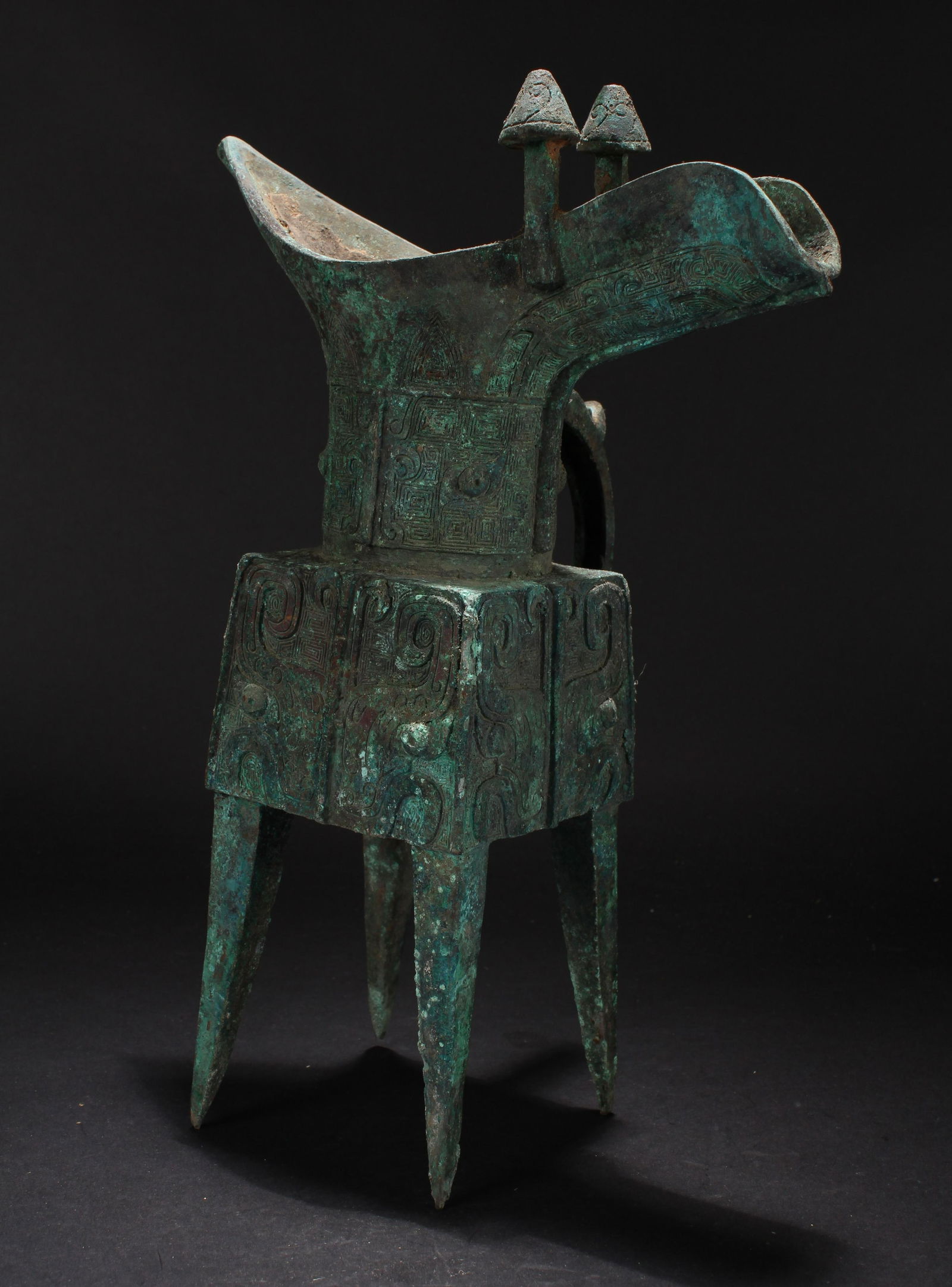 A Chinese Square-based Estate Bronze Vessel Display (1 of 6)