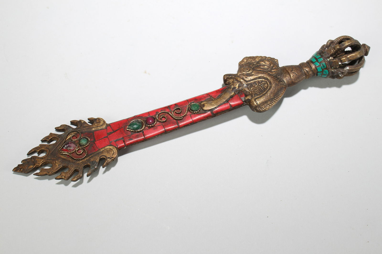 An Estate Chinese Tibetan Fortune Religious Dagger (1 of 4)