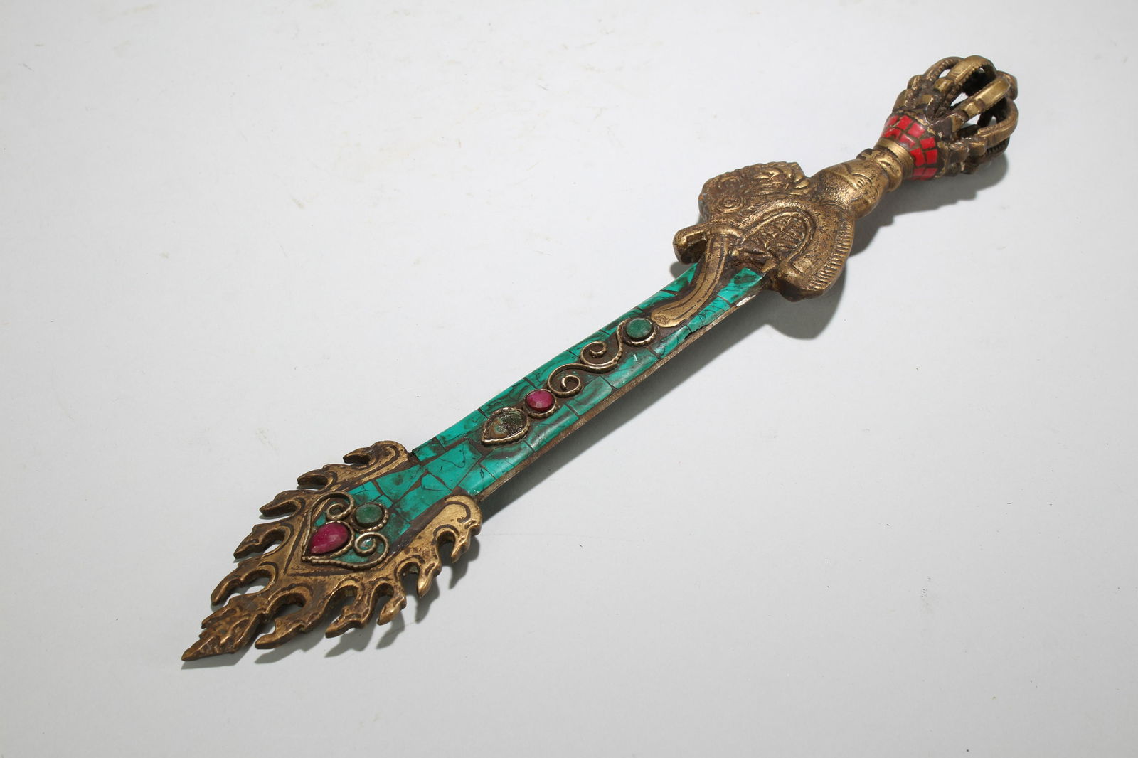 An Estate Chinese Tibetan Fortune Religious Dagger (1 of 5)