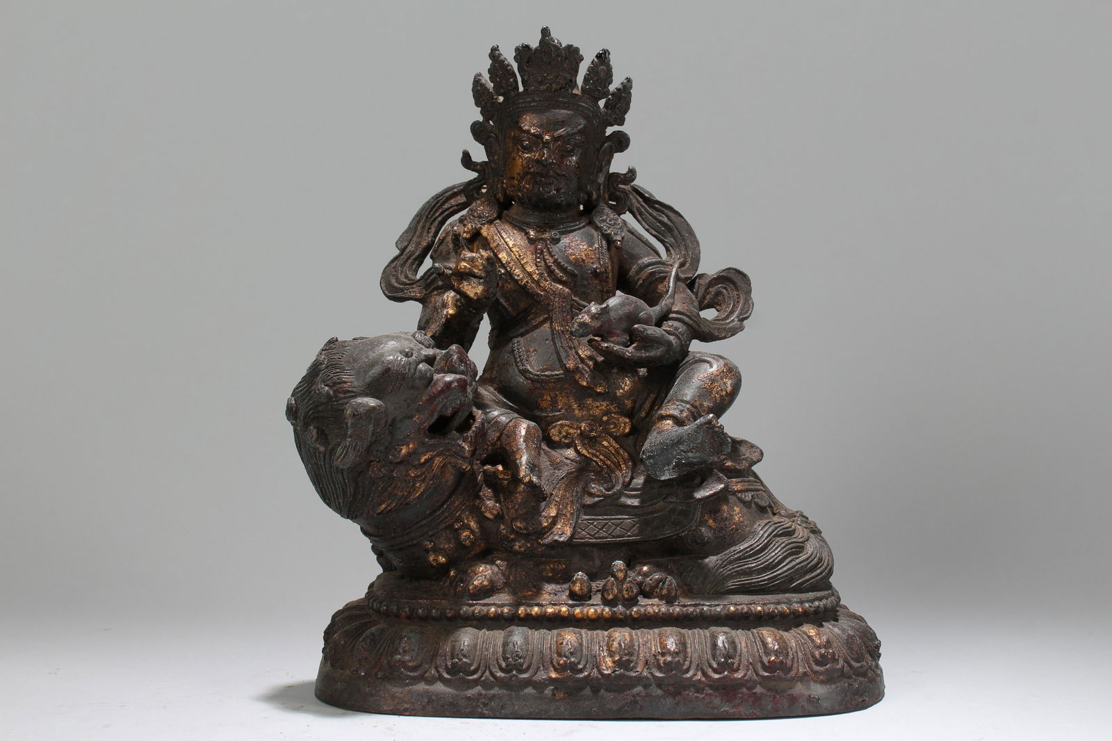 An Estate Chinese Myth-beast Fortune Religious Statue (1 of 4)