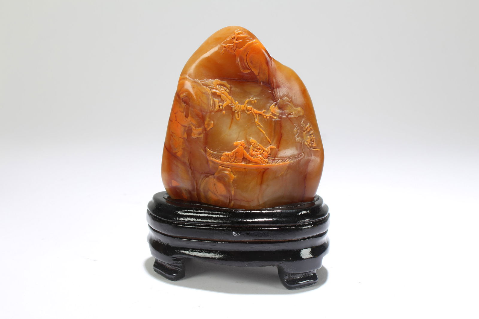 An Estate Chinese Mountain-view Soapstone Figure (1 of 5)