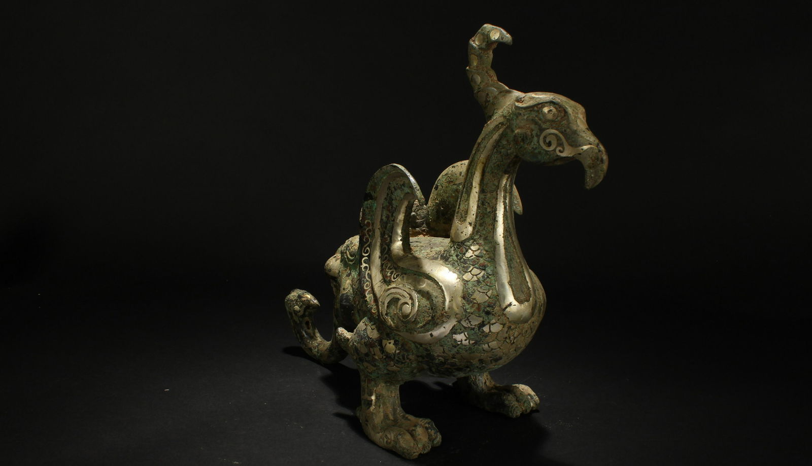 A Chinese Myth-beast Estate Bronze Vessel Statue (1 of 5)