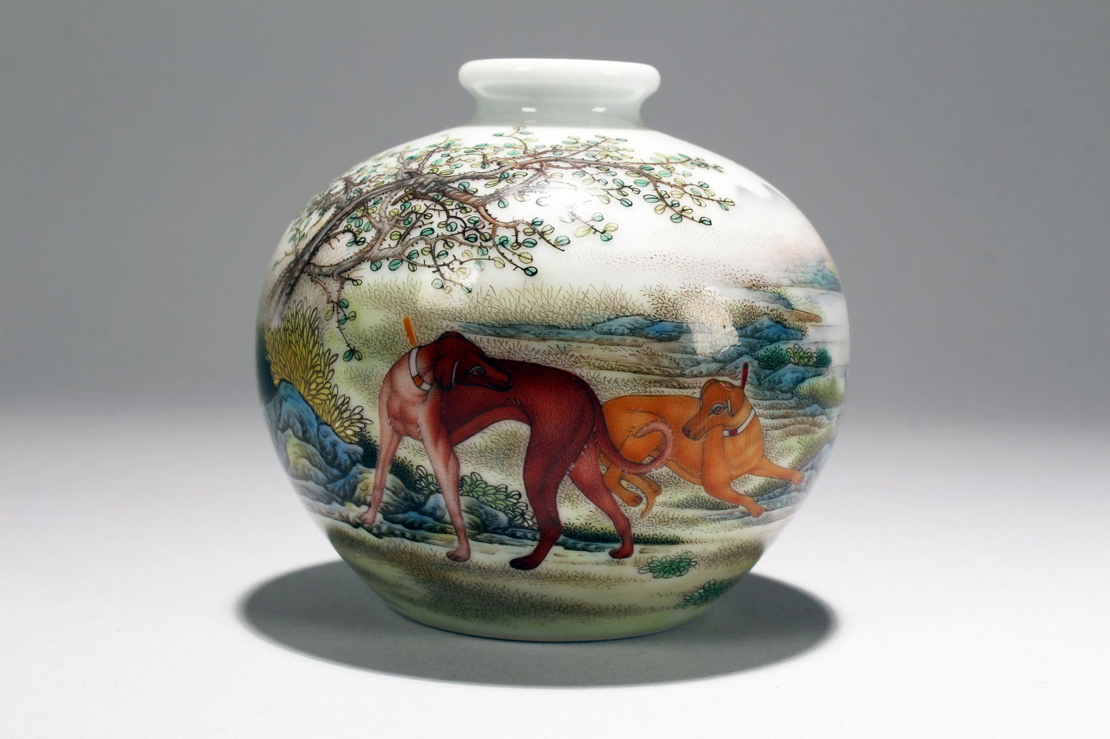 An Estate Chinese Vividly Detailed Dog-fortune (1 of 5)