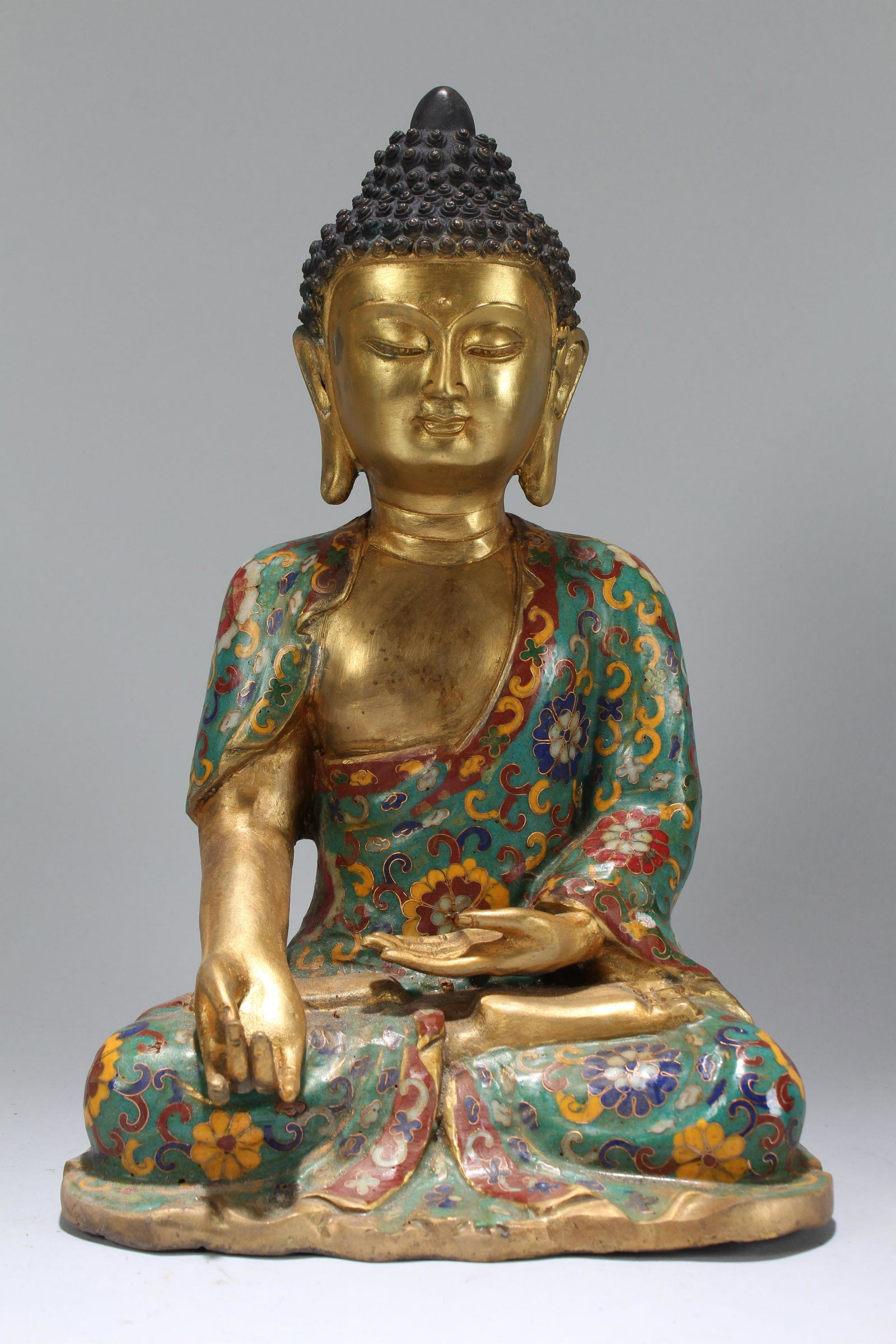 An Estate Chinese Cloisonne Massive Buddha Statue (1 of 6)
