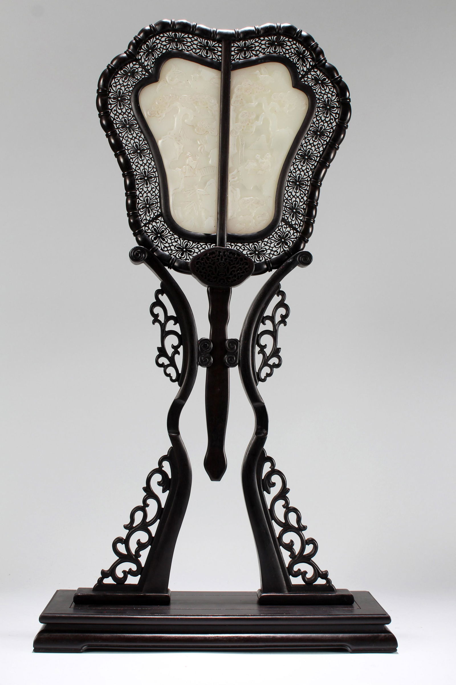 An Estate Chinese Massive Jade-curving Poetry-framing (1 of 5)