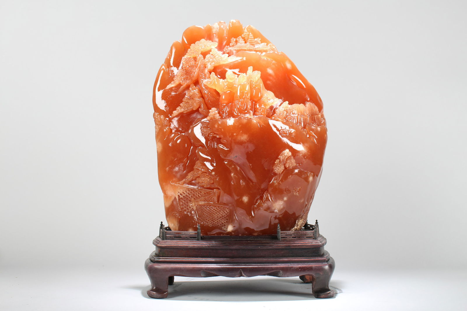 An Estate Chinese Delicated Fortune Soapstone Statue (1 of 9)