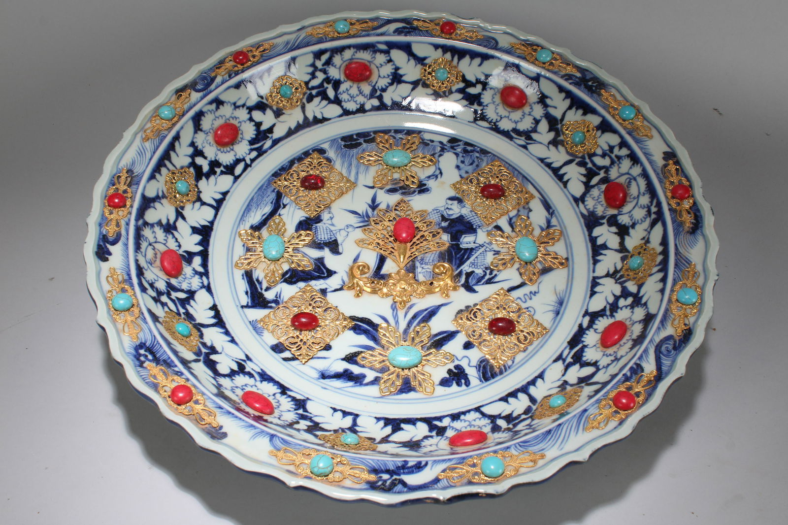 An Estate Chinese Ancient-framing Massive Blue and (1 of 6)