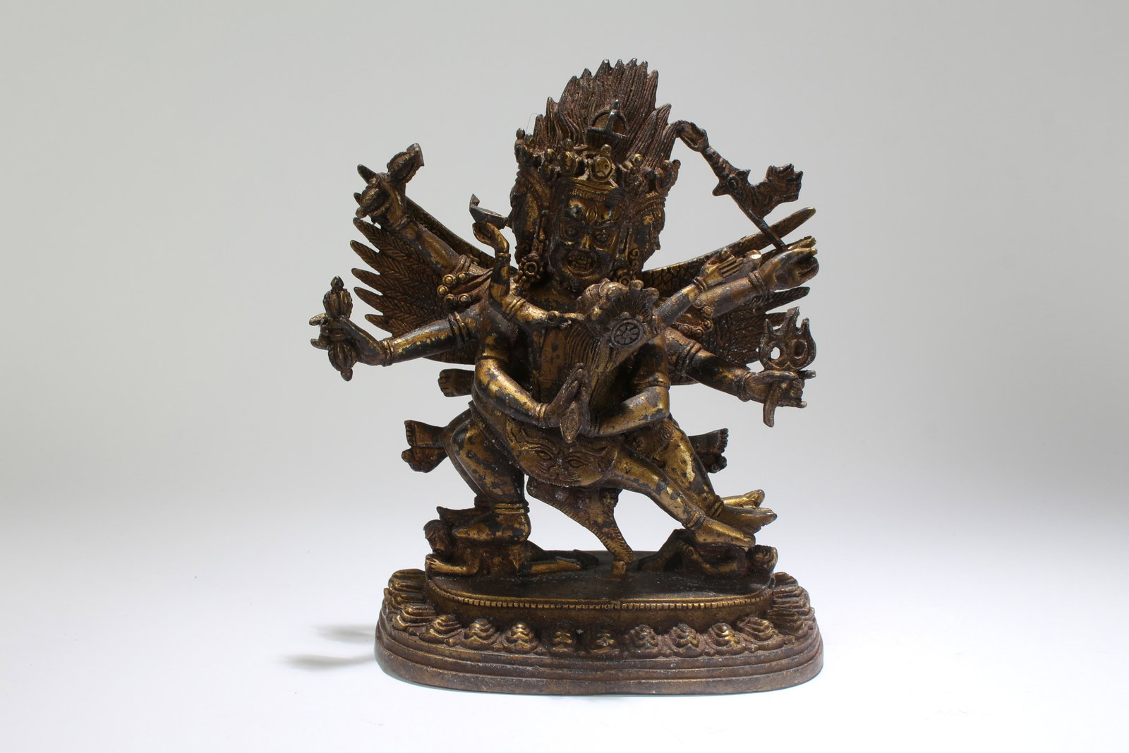 An Estate Tibetan Religious Statue Display: An Estate Tibetan Religious Statue Display