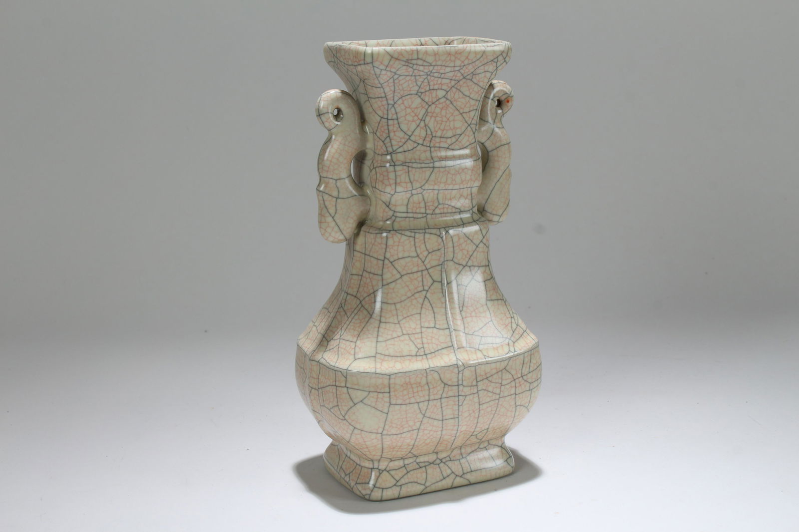 An Estate Chinese Duo-handled Porcelain Vase (1 of 5)