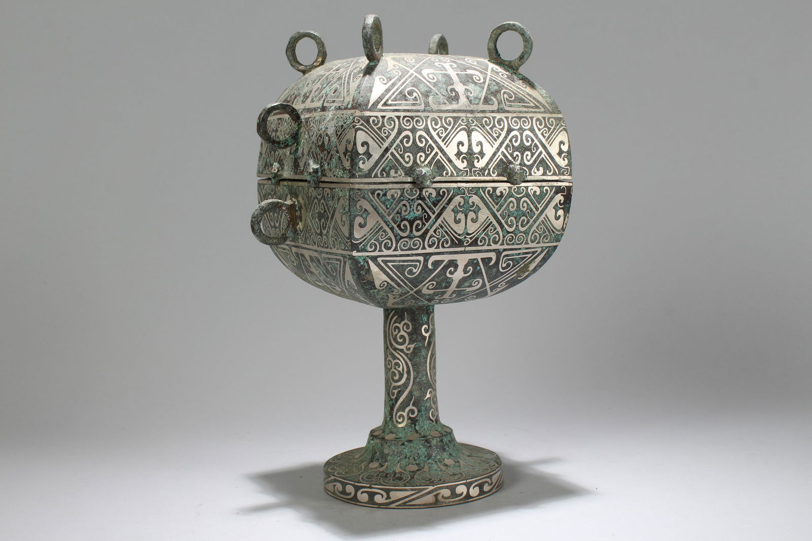 An Estate Chinese Square-based Ancient-framing Bronze (1 of 6)