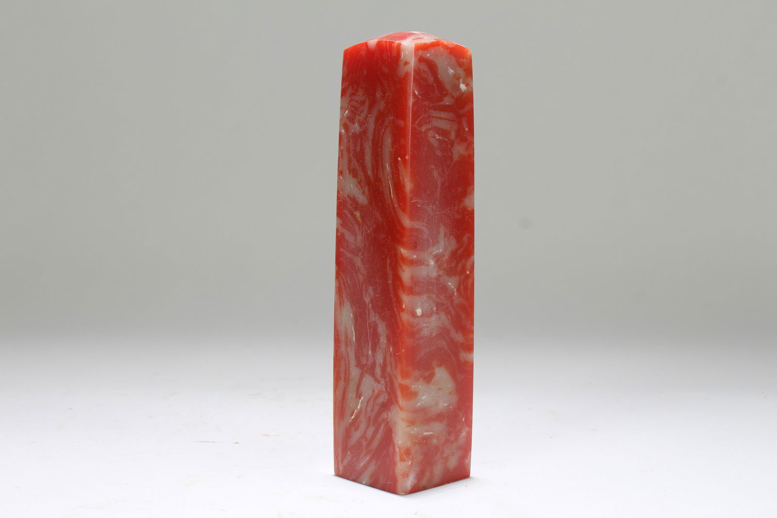 An Estate Chinese Square-based Fortune Soapstone Seal (1 of 4)