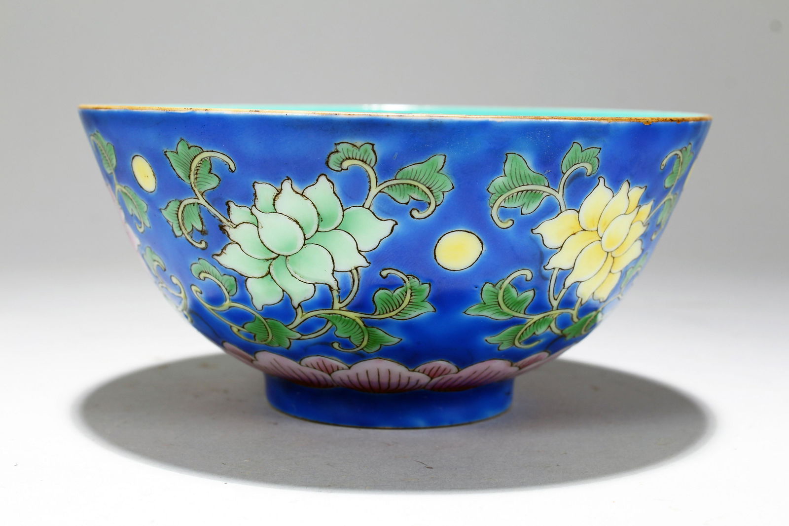 An Estate Chinese Plant-filled Blue-coding Circular (1 of 4)