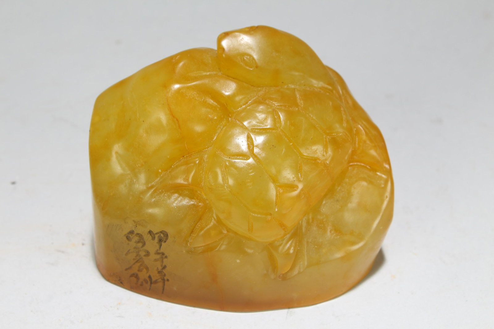 An Estate Chinese Poetry-framing Religious Soapstone: An Estate Chinese Poetry-framing Religious Soapstone Seal . Height: 2.25 (inch). Length: 3 (inch). Width: 2 (inch).