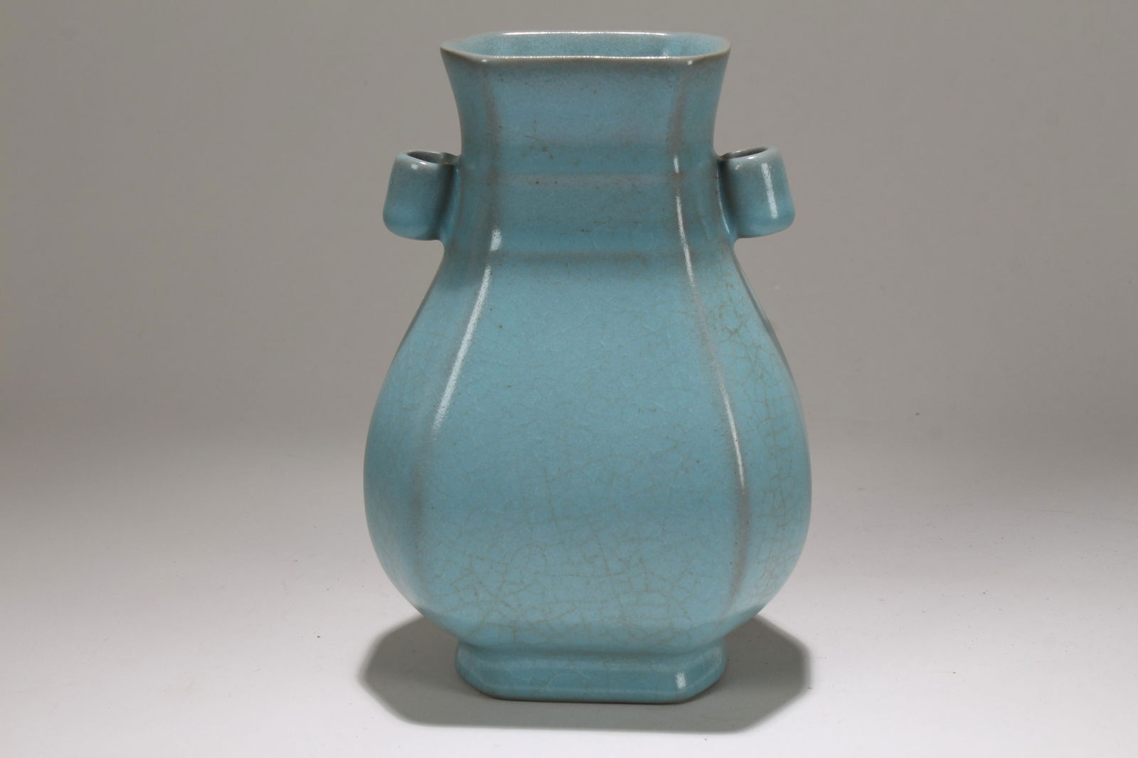 An Estate Chinese Duo-handled Porcelain Vase (1 of 5)
