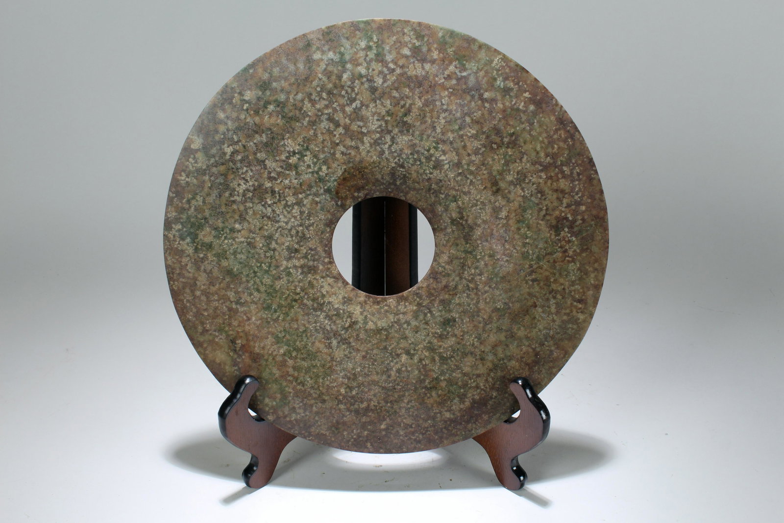 Chinese Circular Statue: Chinese Circular Statue . Opening Diameter: 11.75 (inch).