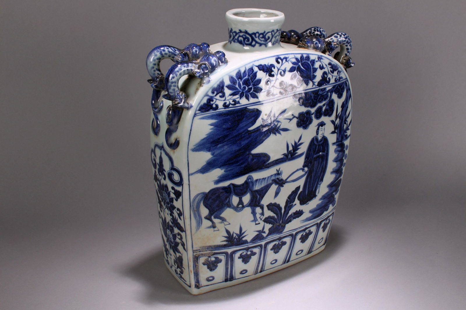 An Estate Chinese Story-telling Blue and White Massive (1 of 8)