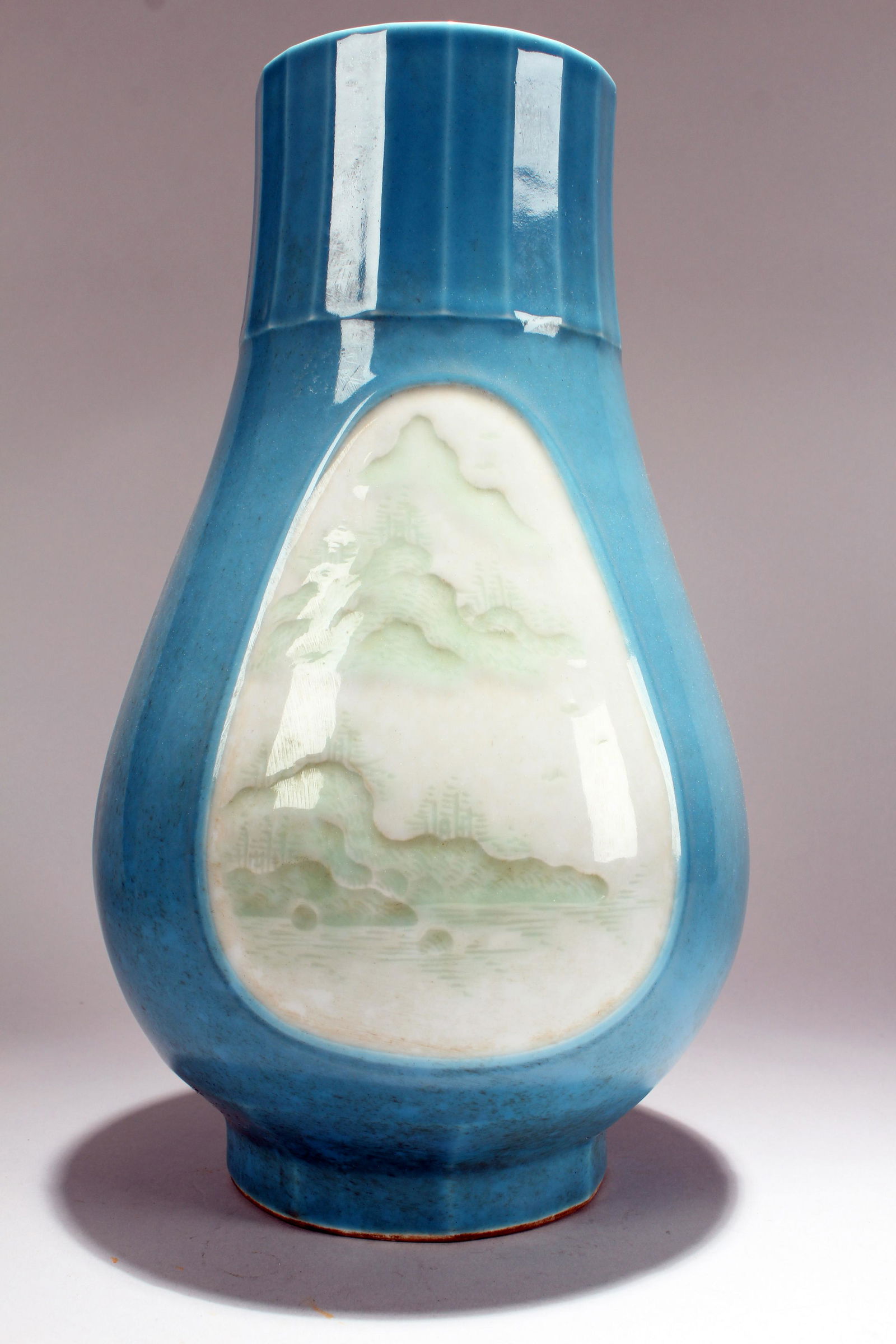 An Estate Chinese Mountain-view Blue-coding Porcelain (1 of 6)