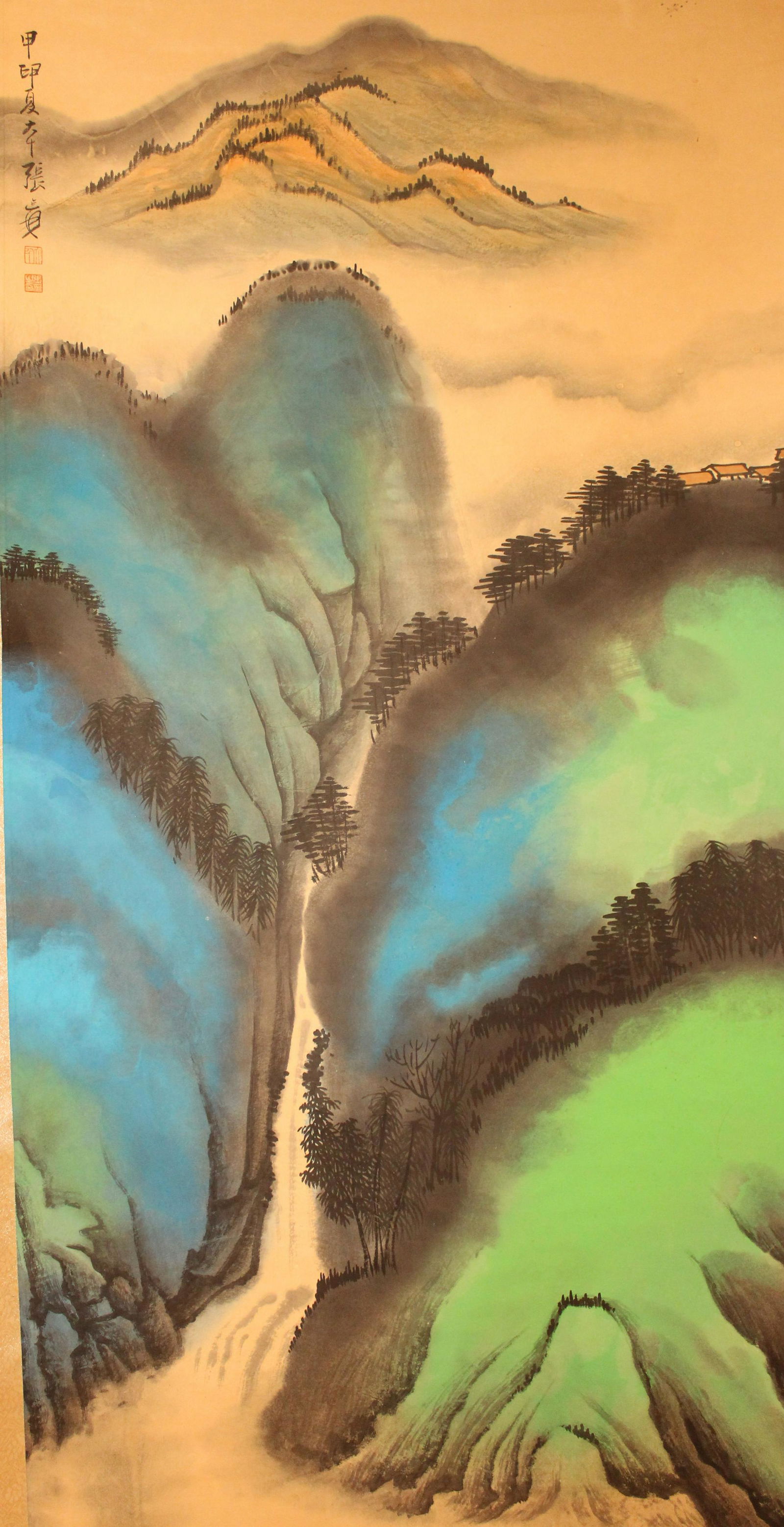 An Estate Chinese Abstract-style Mountain-view Fortune (1 of 4)