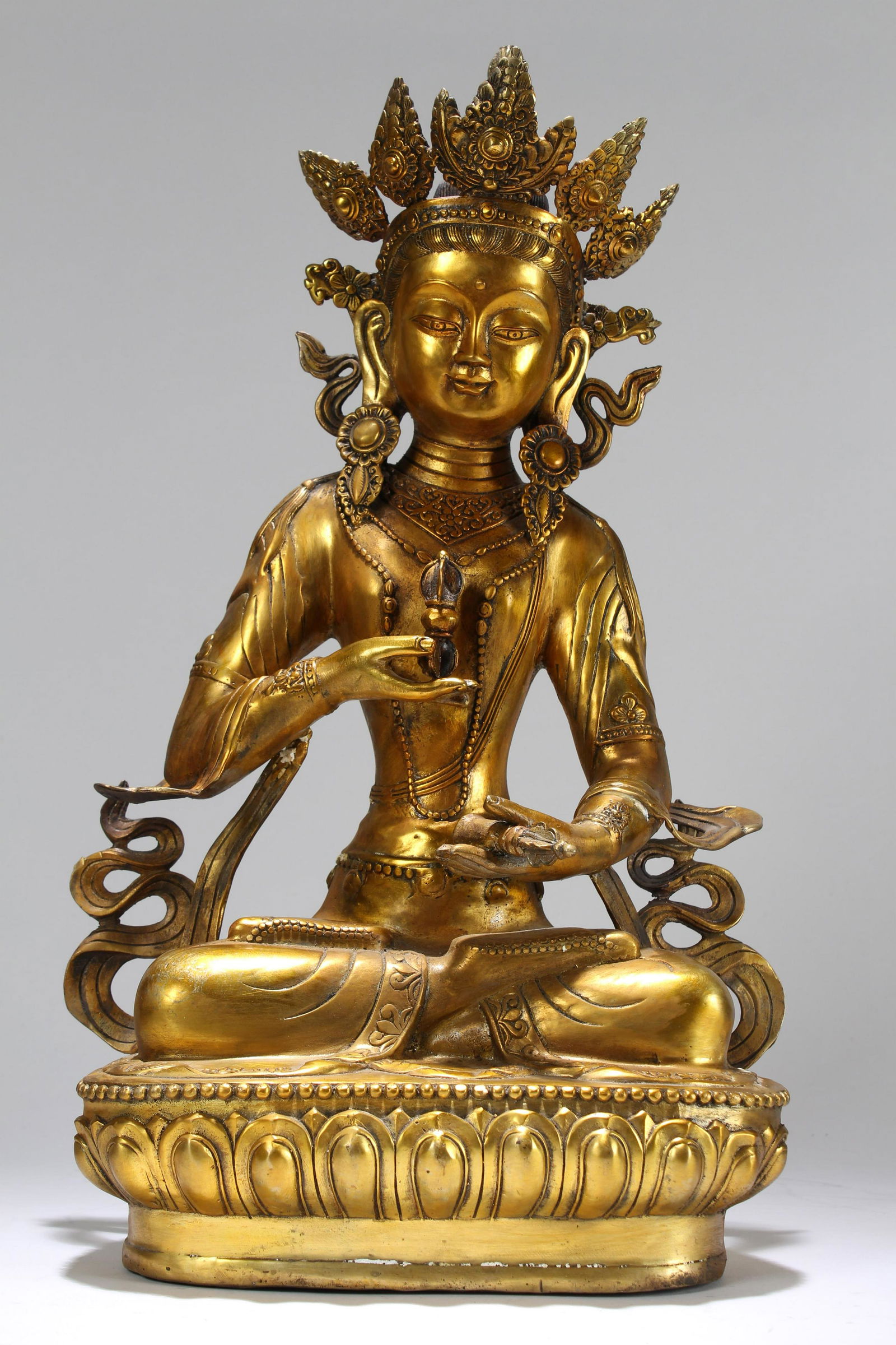An Estate Chinese Massive Gilt Fortune Religious Buddha (1 of 6)