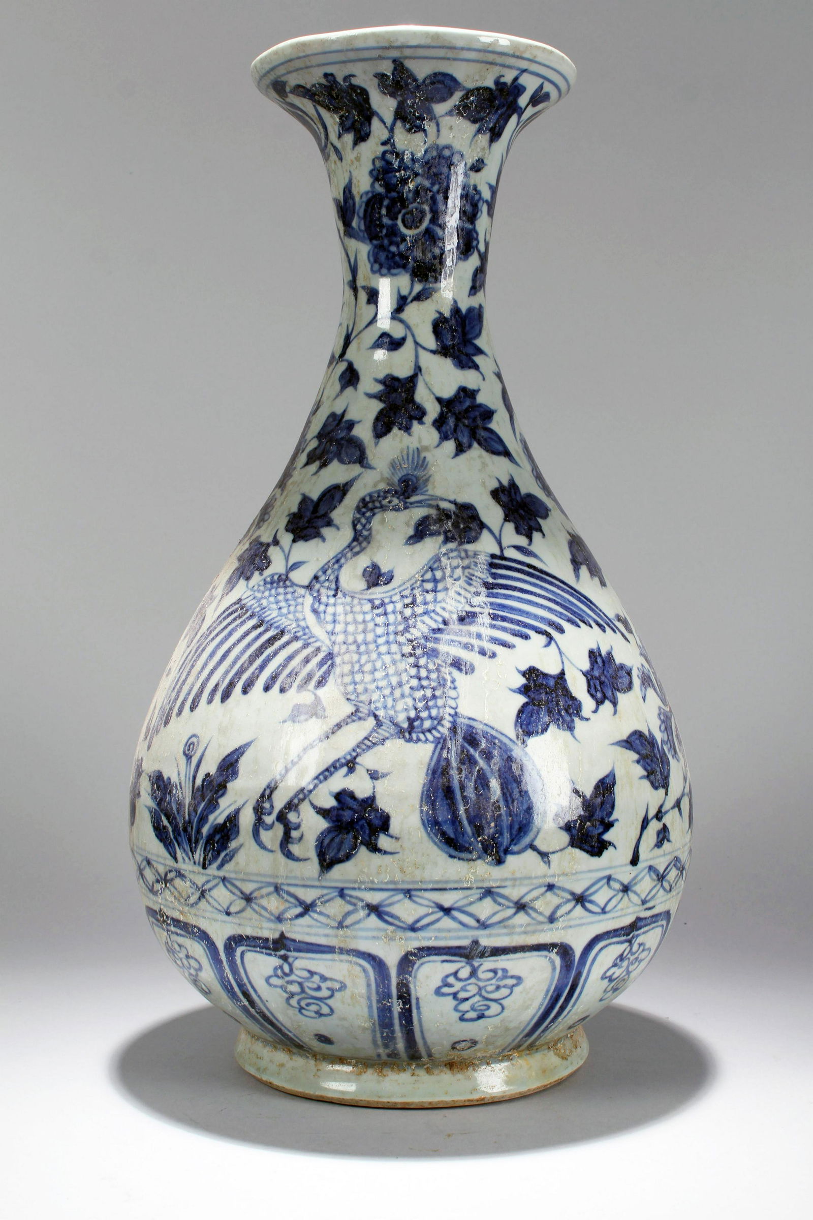 An Estate Chinese Blue and White Fortune Porcelain Vase (1 of 5)