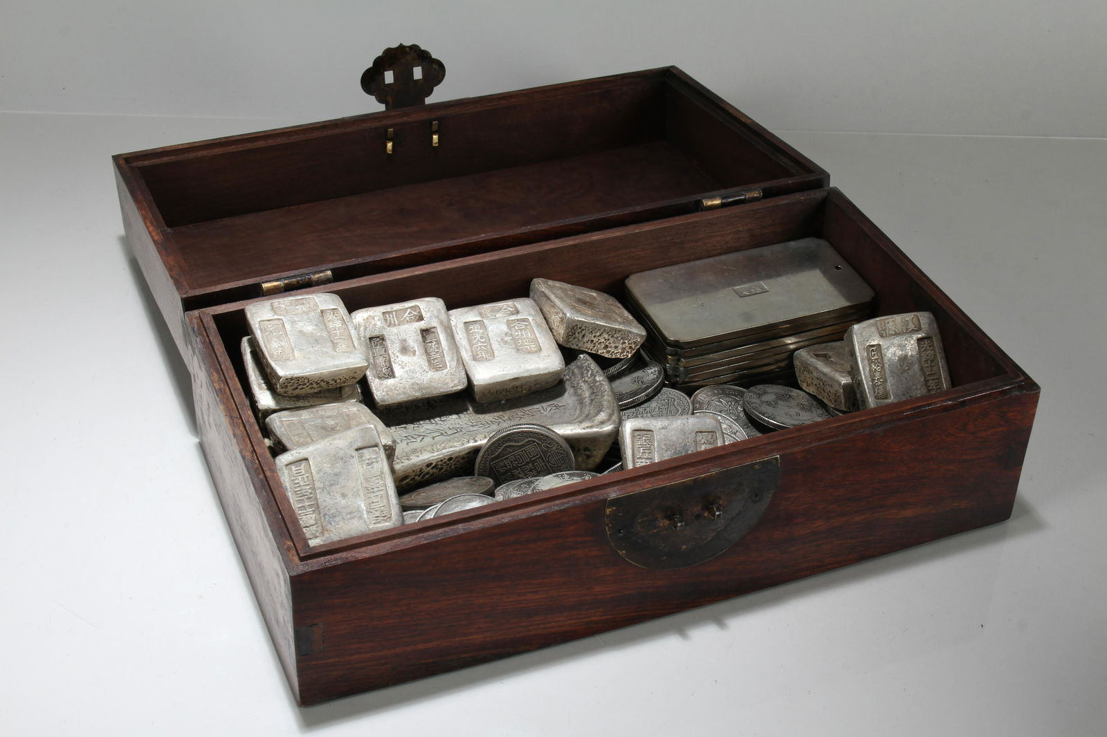 A Chinese Money-brick Fortune Massive Wooden Box (1 of 8)