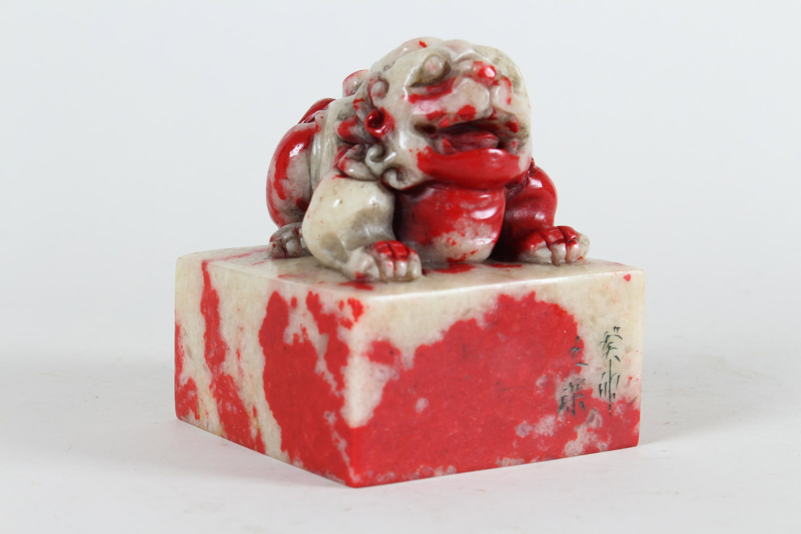 A Chinese Religious Myth-beast Fortune Seal: A Chinese Religious Myth-beast Fortune Seal . Height: 4.5 (inch). Length: 4 (inch). Width: 4 (inch).