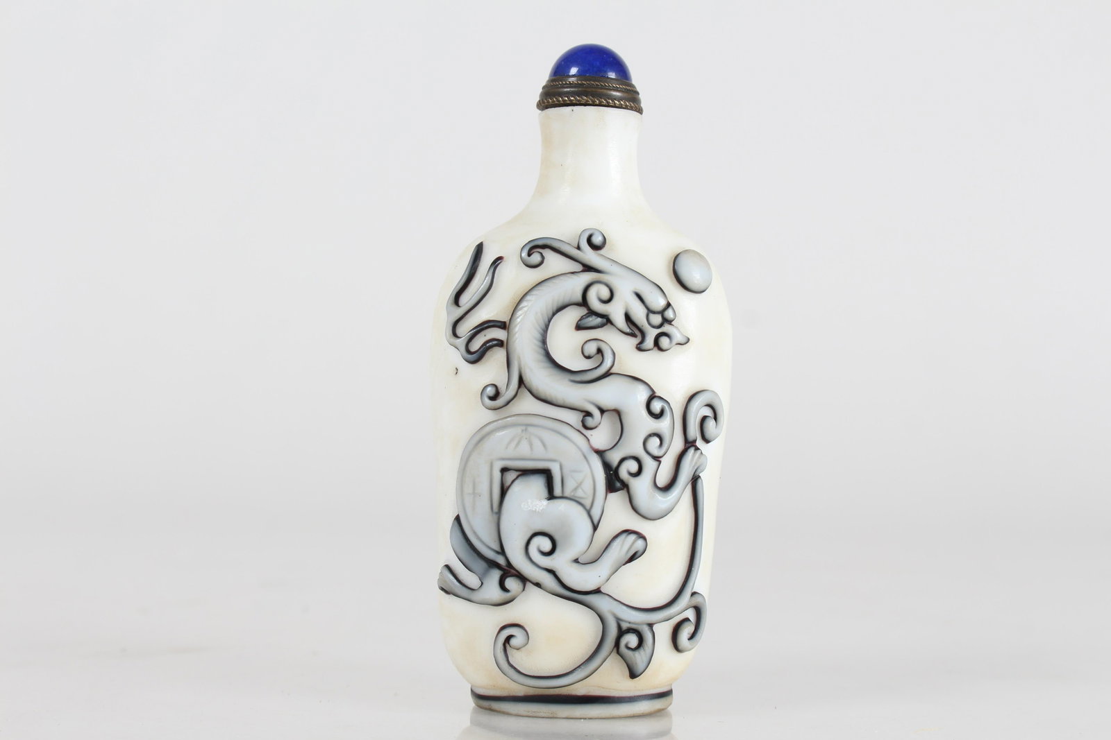 Chinese Fortune Snuff Bottle: Chinese Fortune Snuff Bottle . Height: 3.5 (inch).