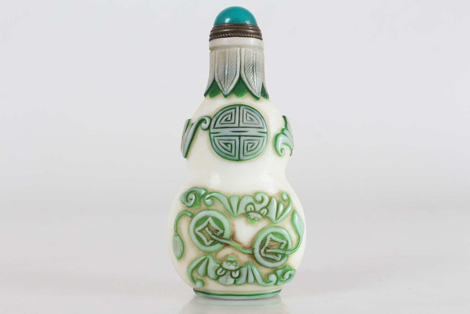 Chinese Fortune Snuff Bottle: Chinese Fortune Snuff Bottle . Height: 3.5 (inch).