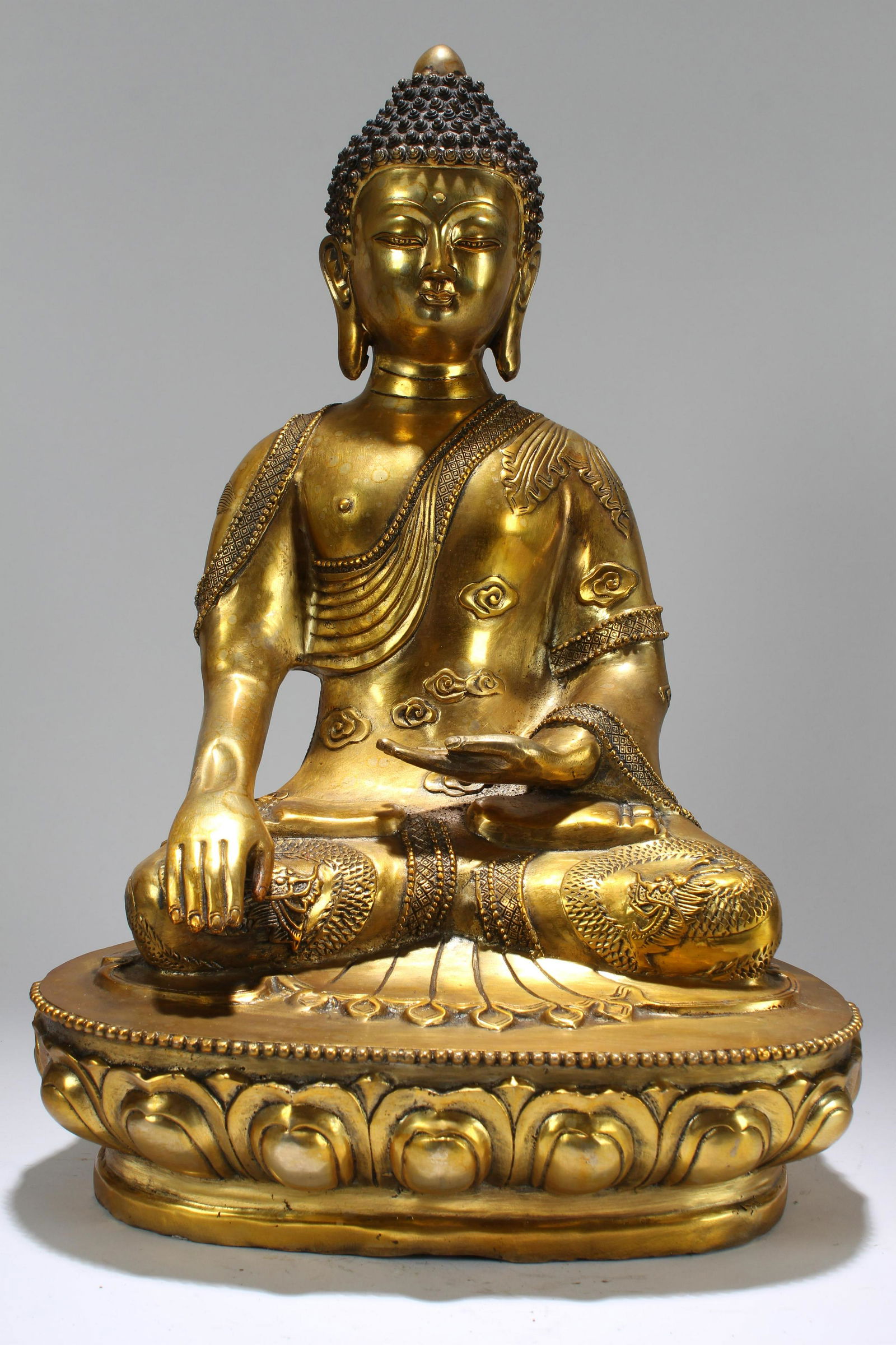 Chinese Massive Gilt Religious State Buddha Statue (1 of 6)