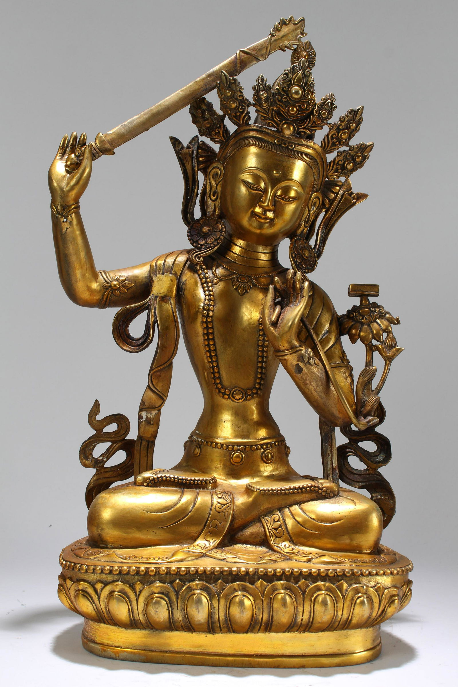 Chinese Massive Gilt Religious State Buddha Statue (1 of 4)