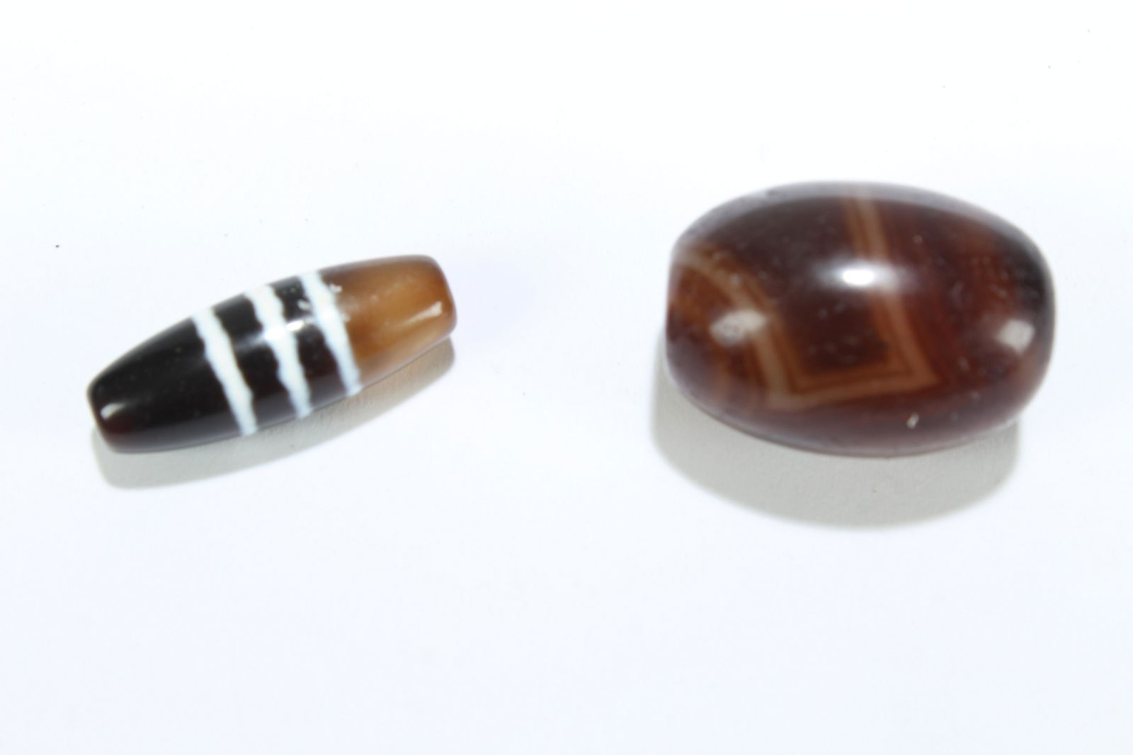 Two Tibetan Dzi Beads (1 of 3)