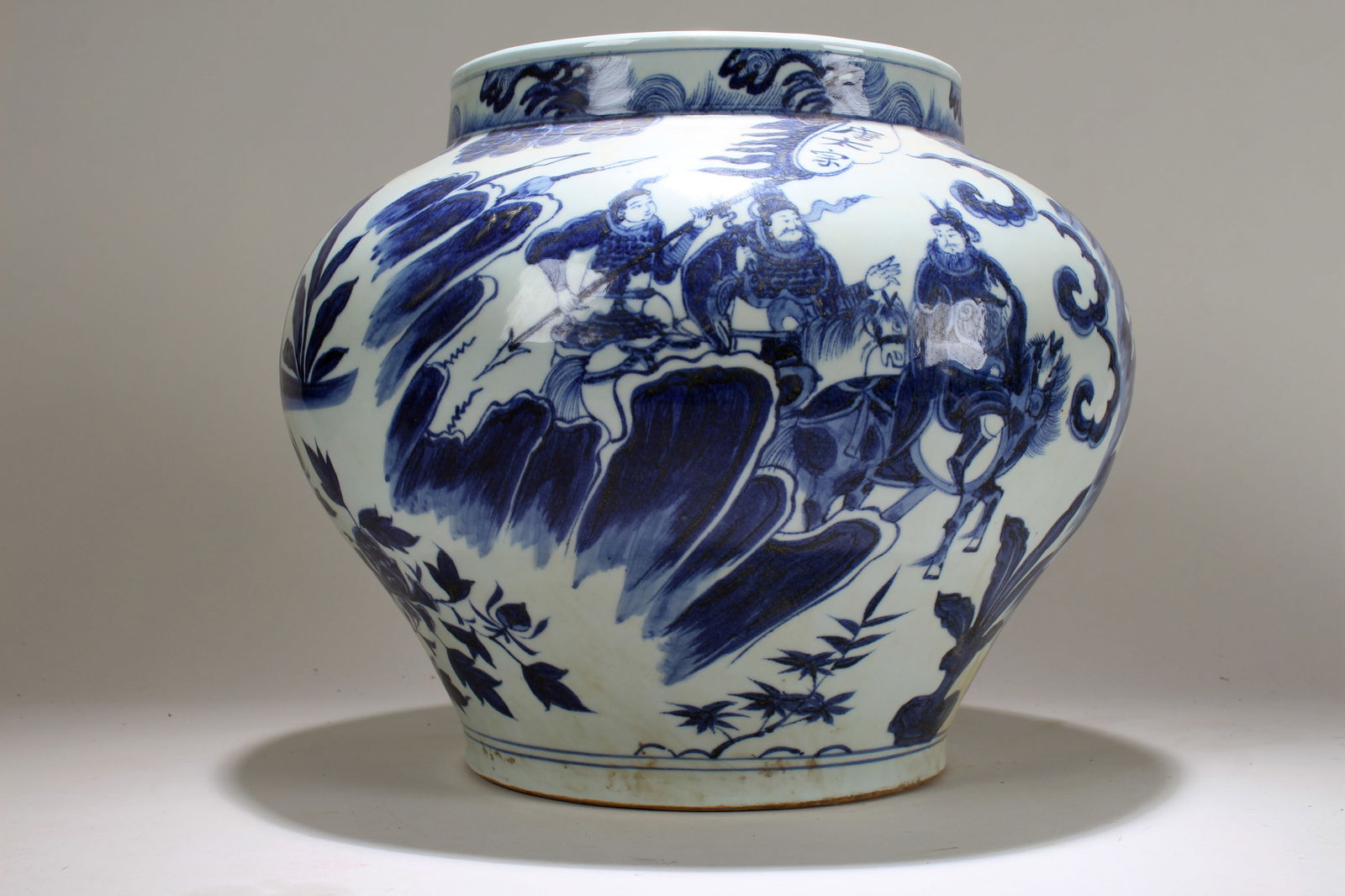 A Chinese Massive Story-telling Blue and White Fortune Porcelain Vase (1 of 7)