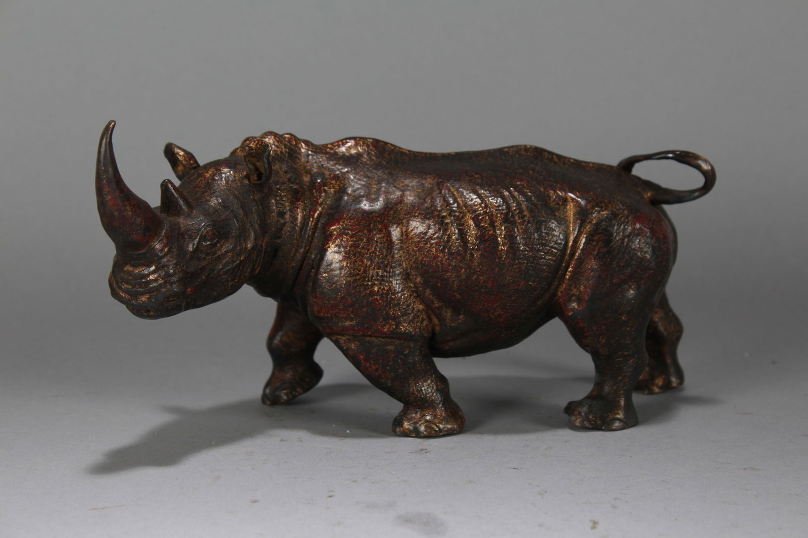 A Chinese Anicent-framing Myth-beast Fortune Statue: A Chinese Anicent-framing Myth-beast Fortune Statue. Height : 4.75 (inch). Width : 9 (inch). Length : 3 (inch).