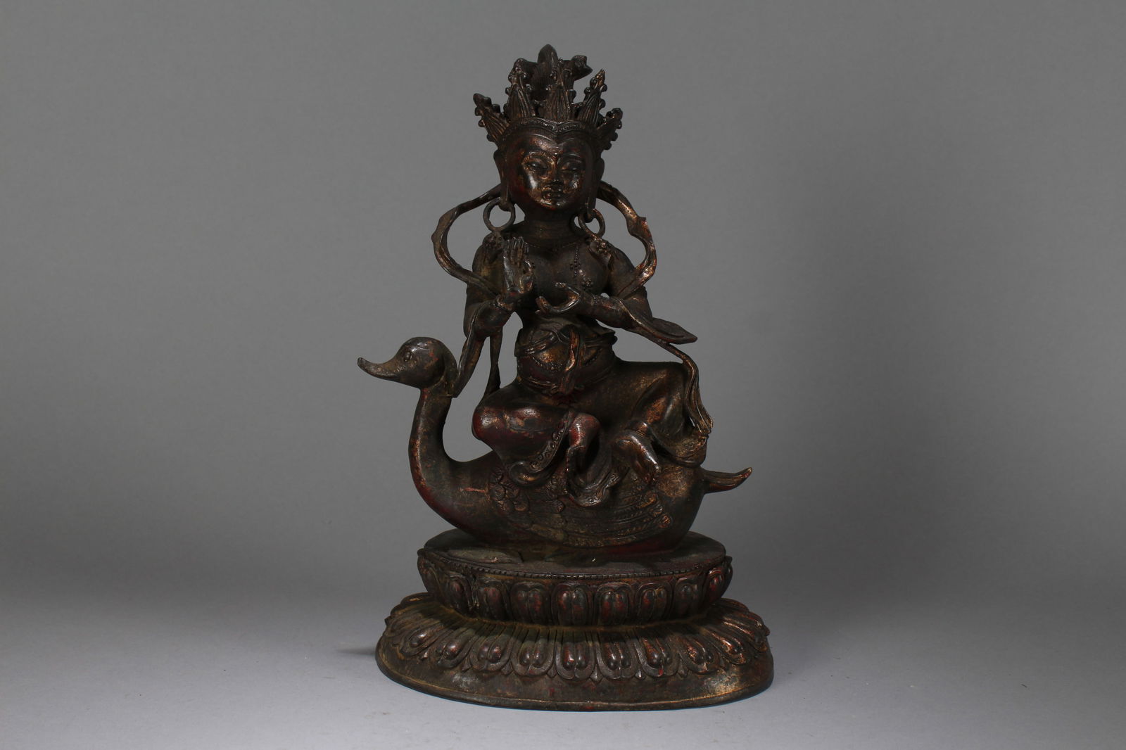 A Chinese Vividly-detailed Religious Buddha Statue (1 of 6)