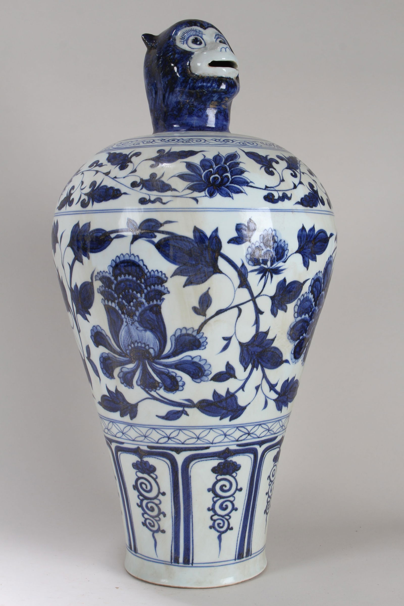 Collection of Chinese Twelve-animal Blue and White Fortune Porcelain Vase: Collection of Chinese Twelve-animal Blue and White Fortune Porcelain Vase . Height: 19.25 (inch).