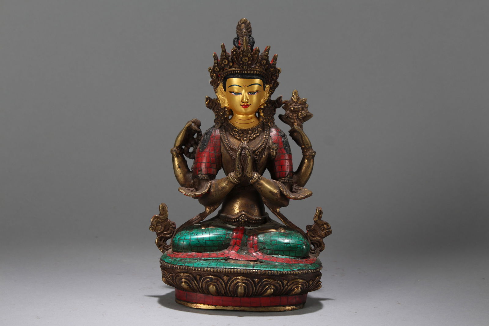 A Chinese Religious Fortune Buddha Statue (1 of 7)