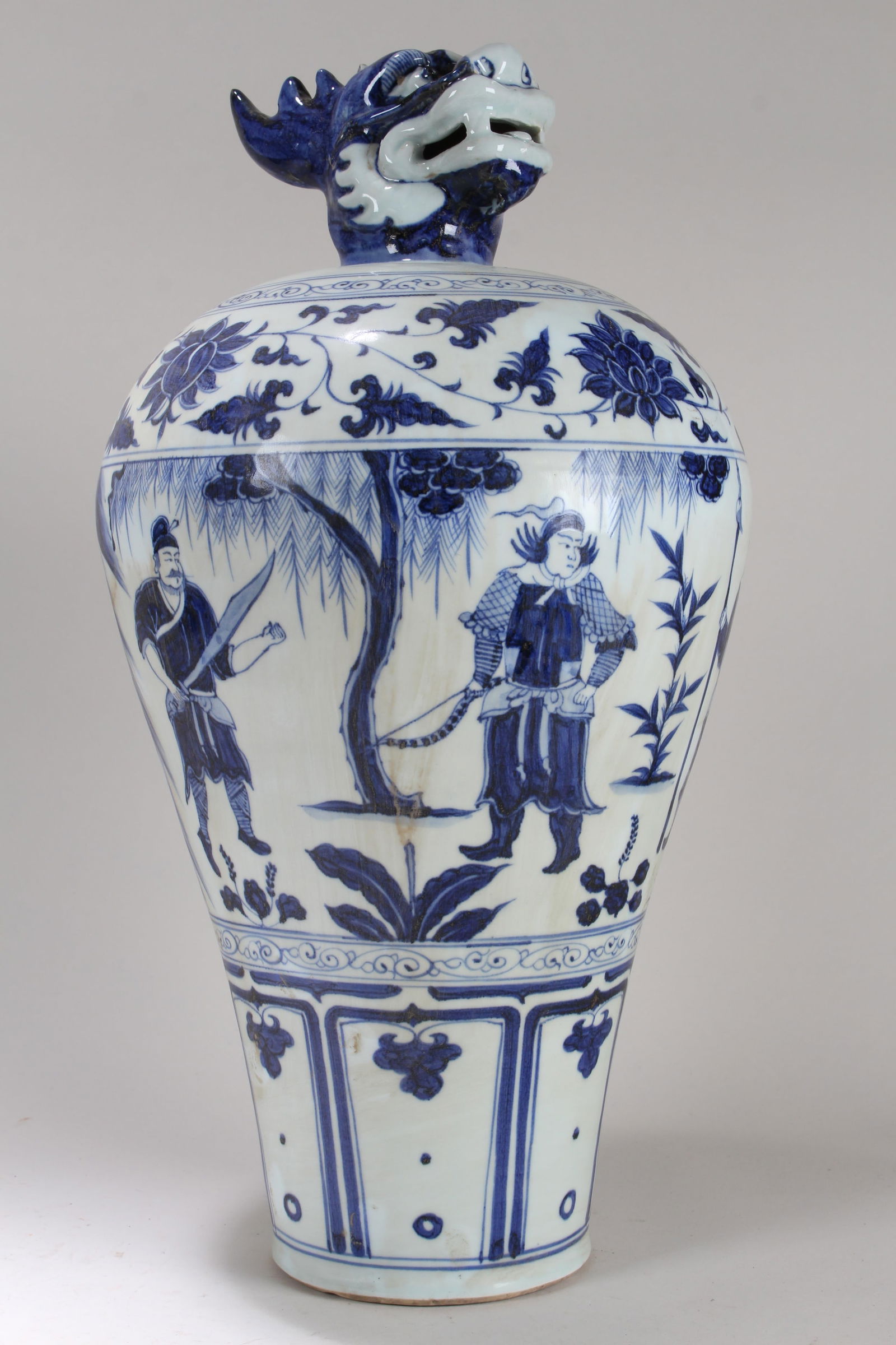 Collection of Chinese Twelve-animal Blue and White Fortune Porcelain Vase (1 of 6)