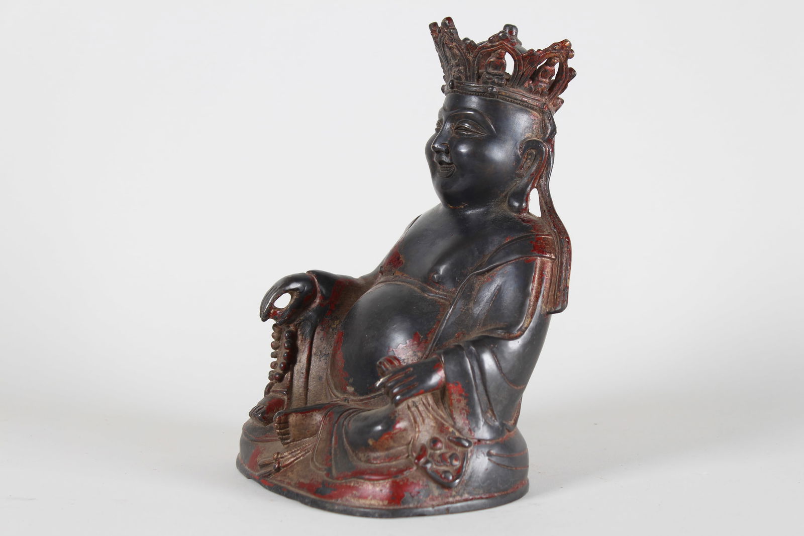 A Chinese Religious Fortune Buddha Statue - 4