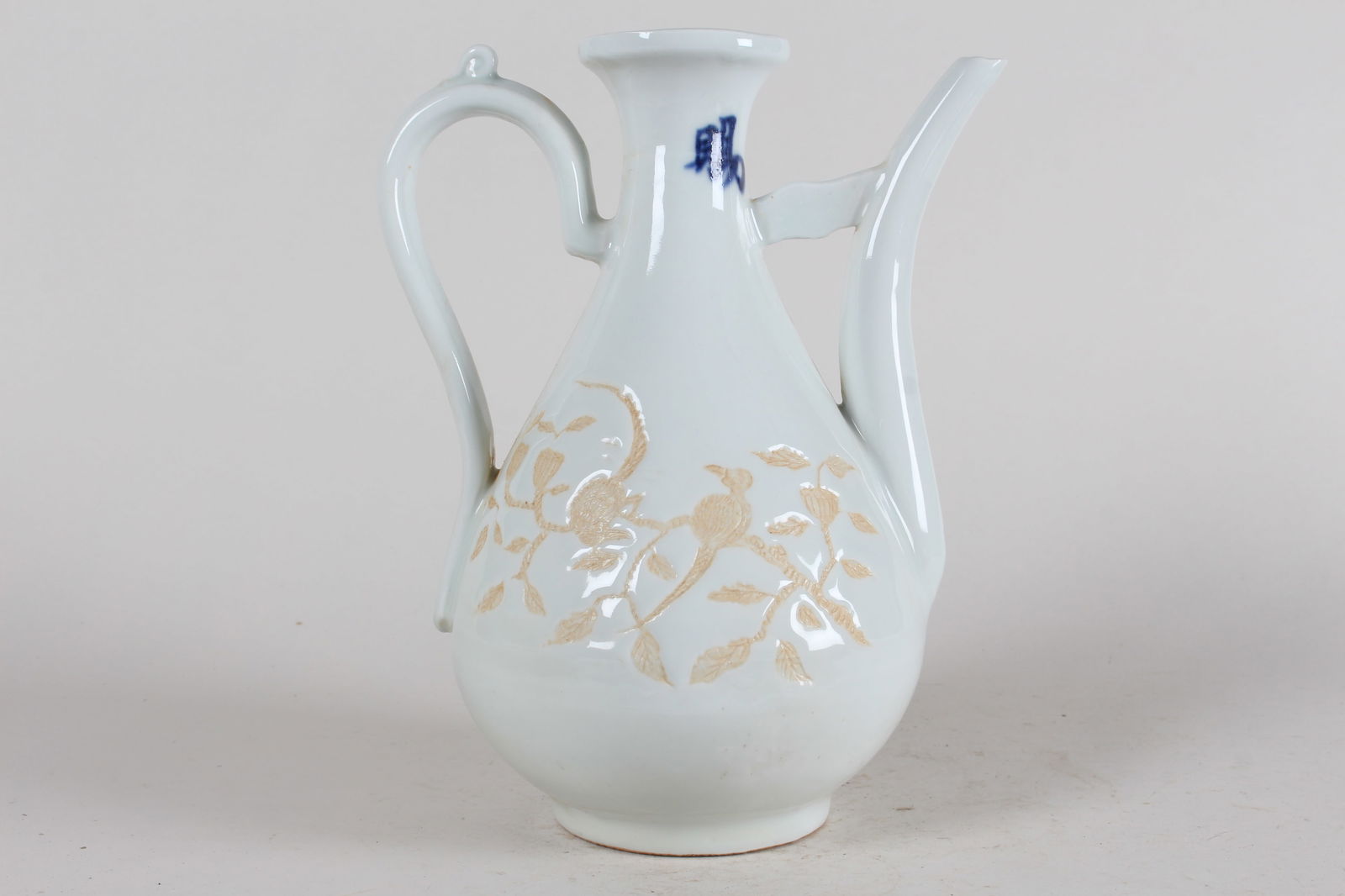 A Chinese White-coding Porcelain Fortune Ewer (1 of 4)