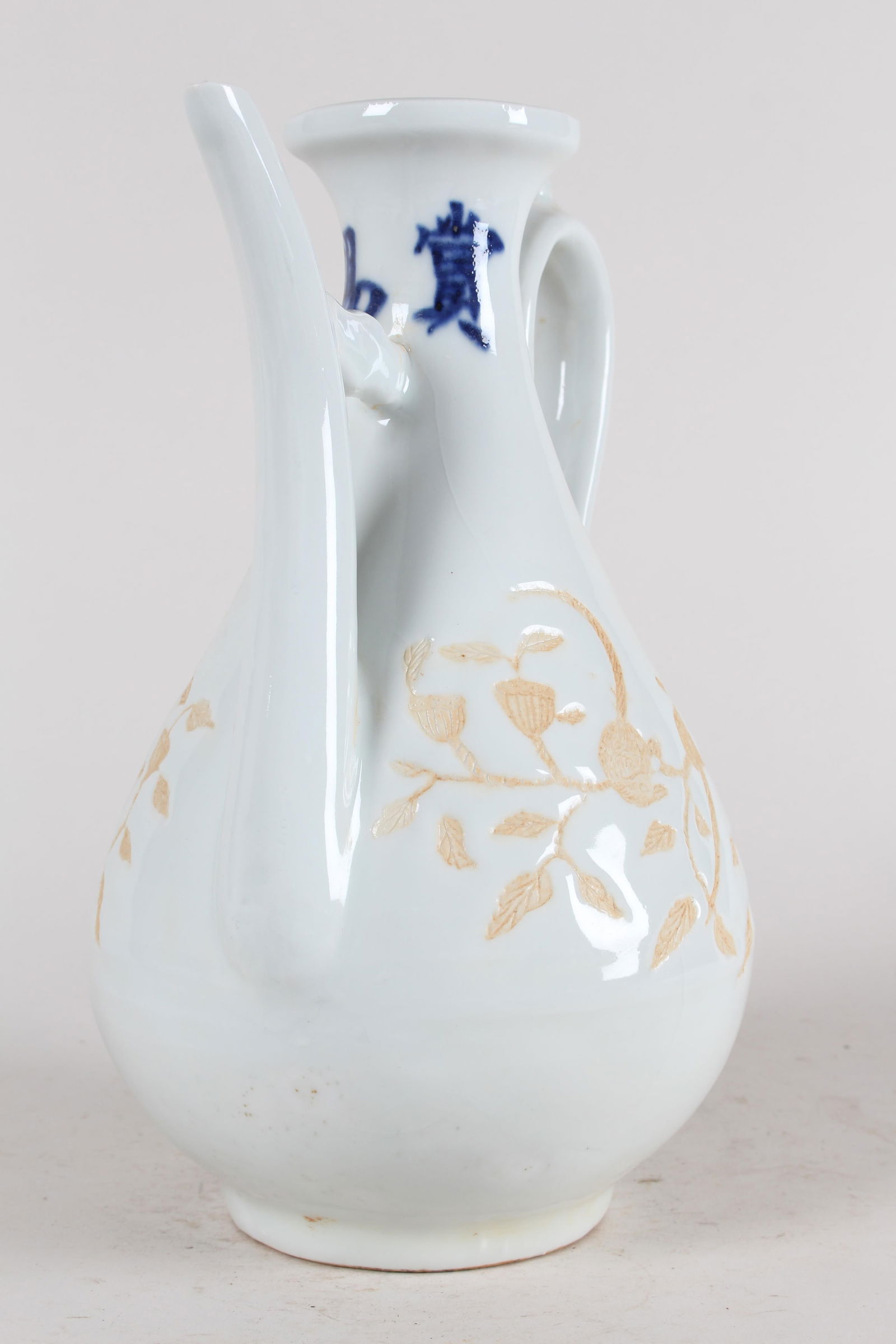 A Chinese White-coding Porcelain Fortune Ewer - 3