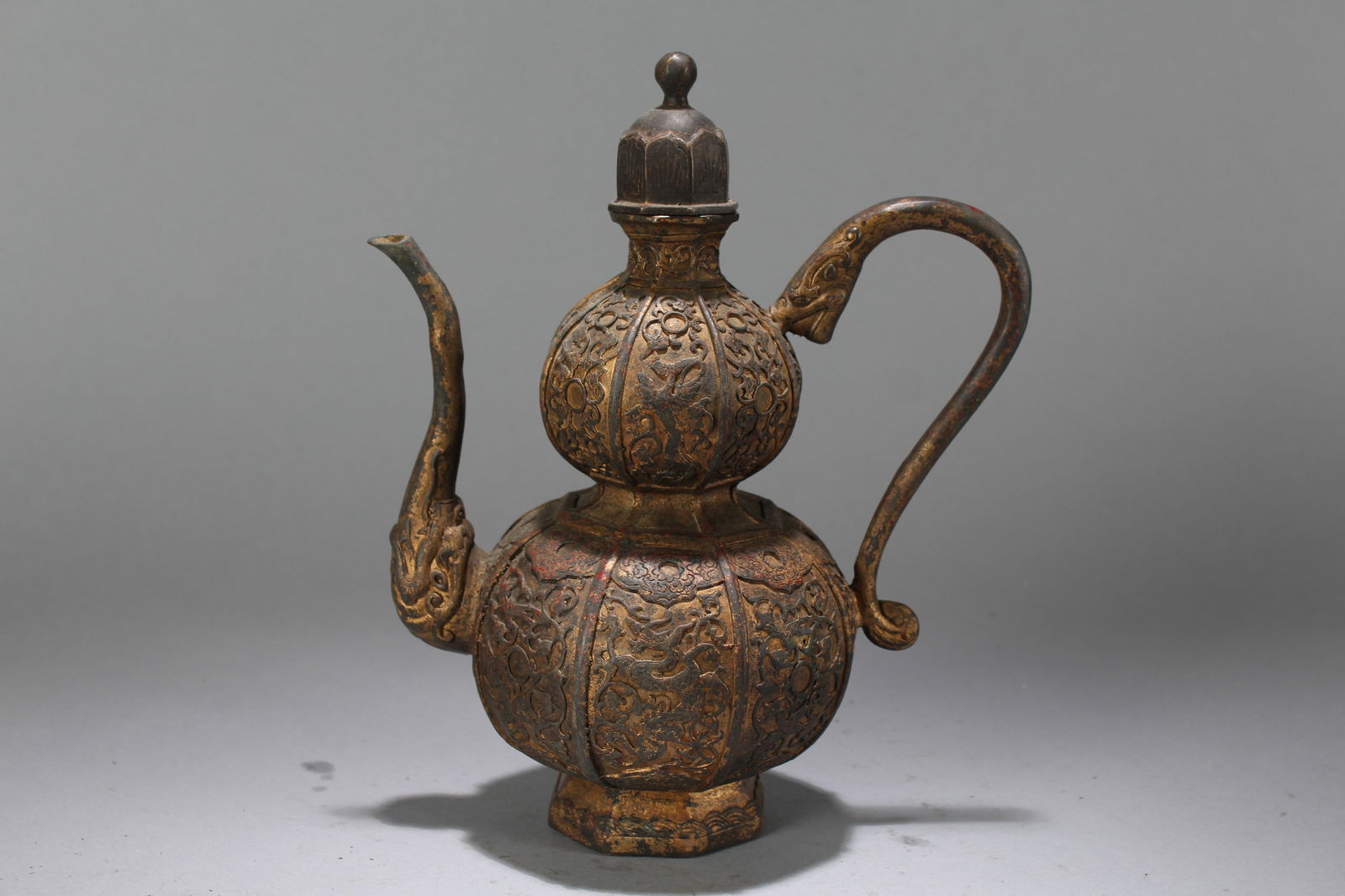 A Chinese Religious Fortune Ewer: A Chinese Religious Fortune Ewer. Height : 9 (inch). Width : 7.5 (inch). Length : 8 (inch).