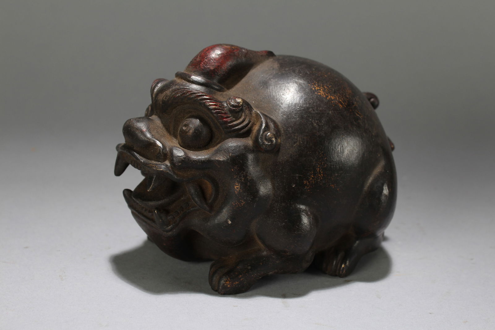 A Chinese Vividly-detailed Myth-beast Fortune Statue (1 of 5)