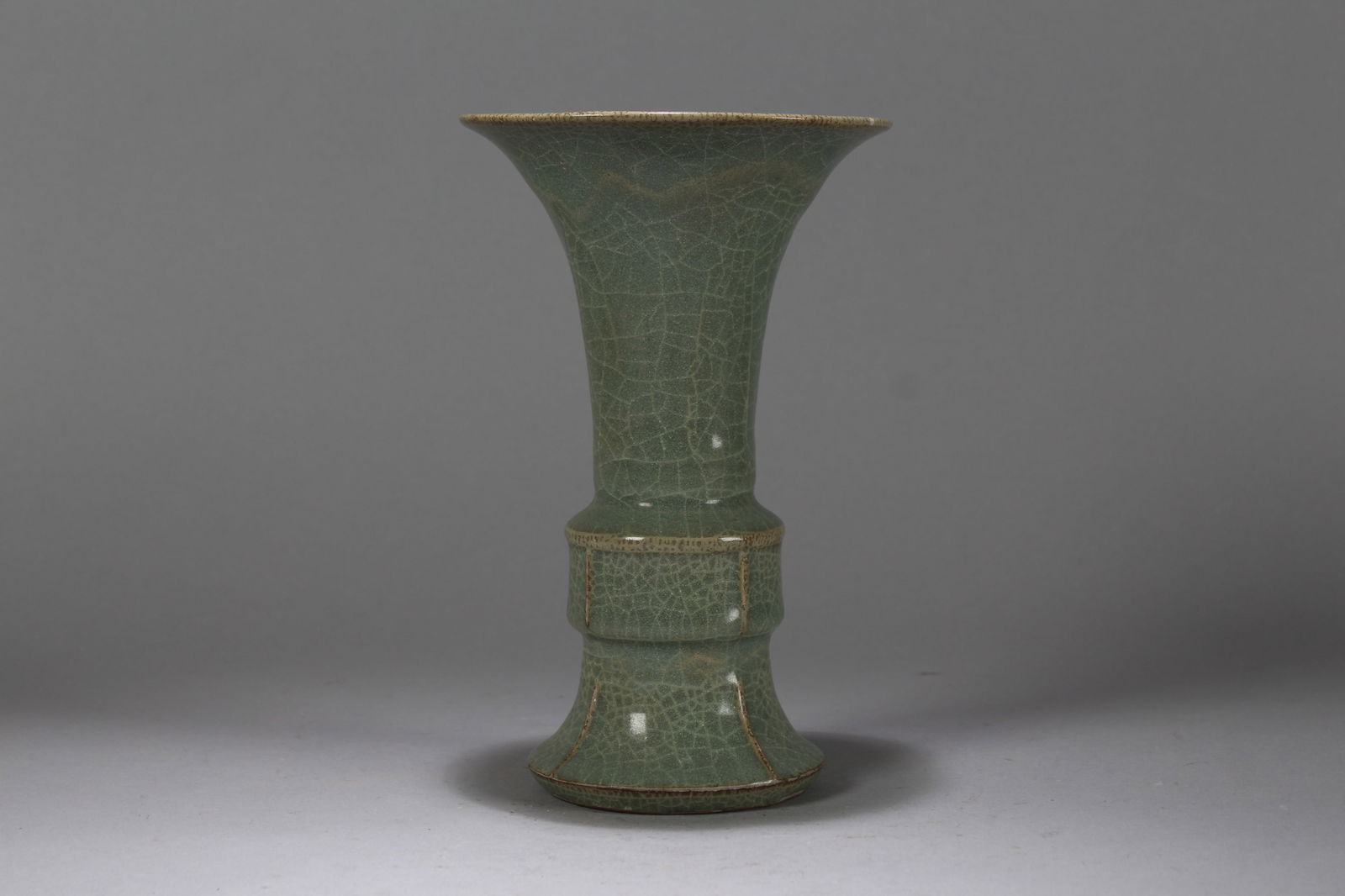 A Chinese Crack-style Religious Porcelain Fortune Vase (1 of 5)