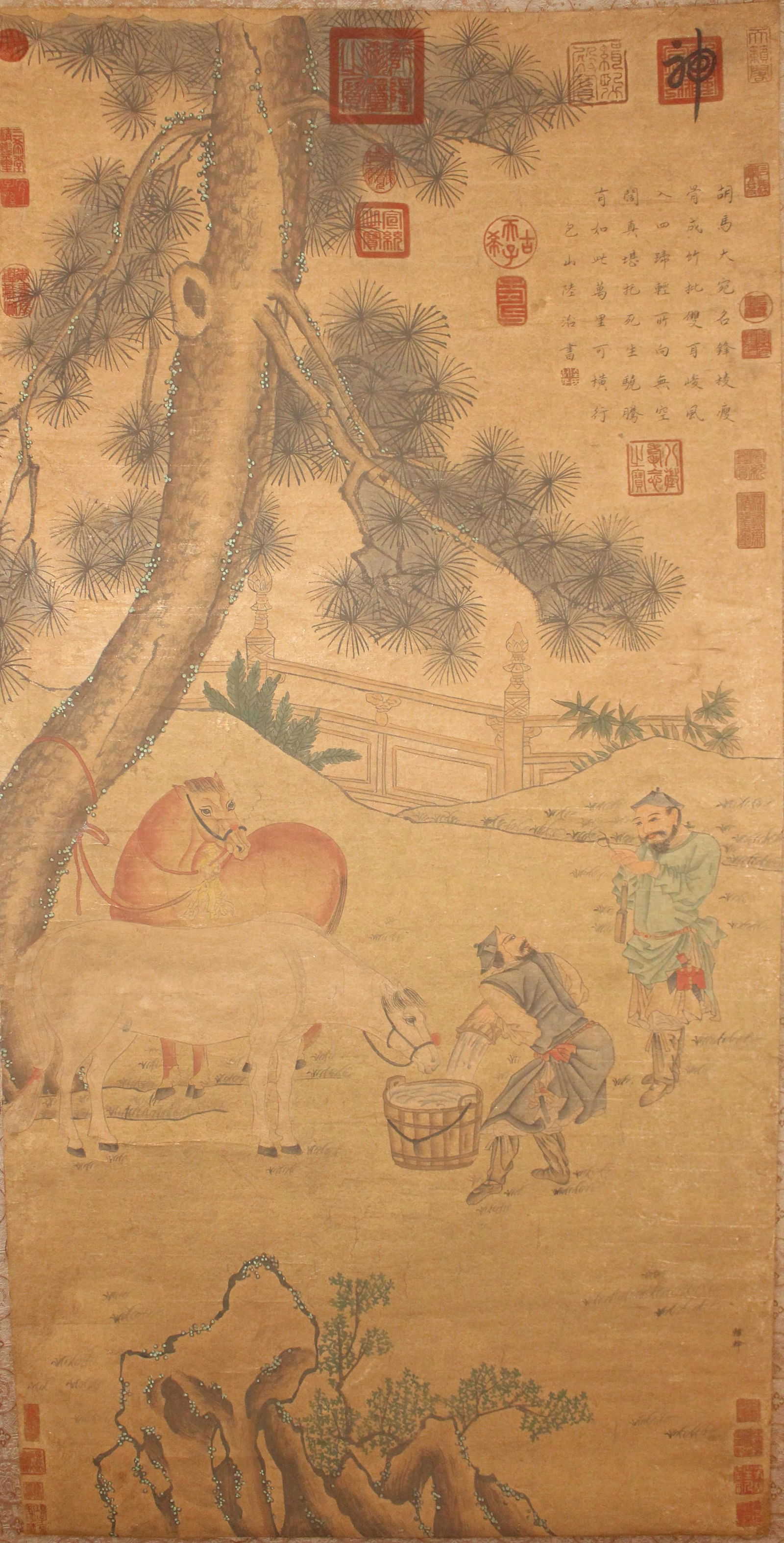 A Chinese Story-telling Poetry-framing Fortune Scroll (1 of 6)