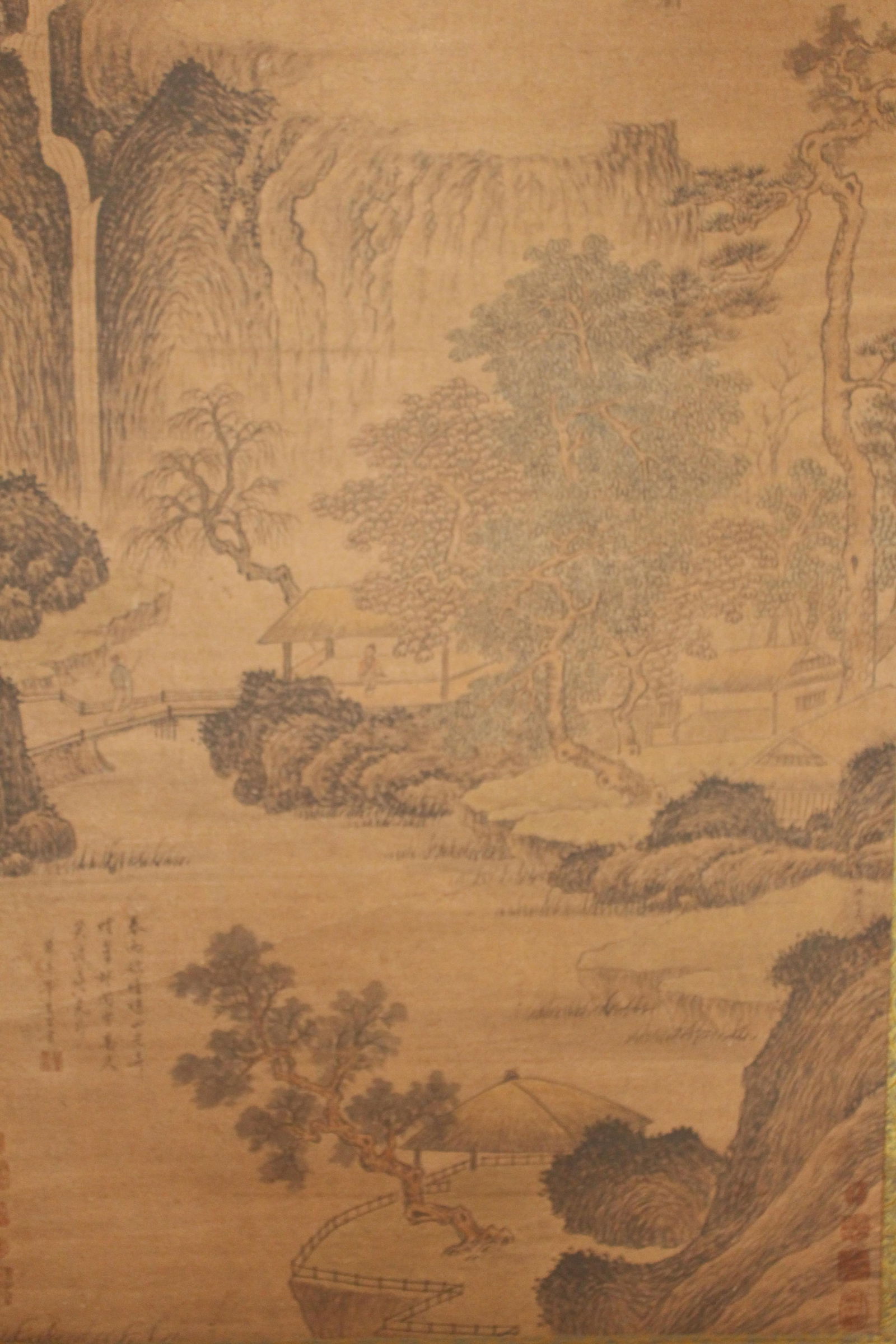 A Chinese Mountain-view Fortune Scroll - 3