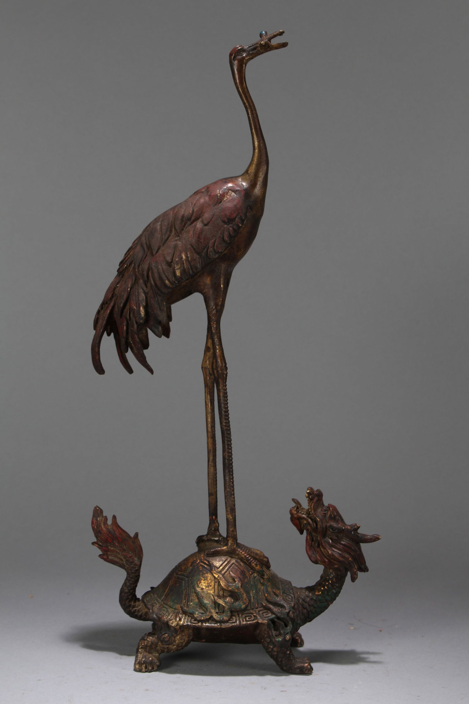 A Chinese Massive Myth-beast Fortune Statue: A Chinese Massive Myth-beast Fortune Statue. Height: 15 (inch). Length: 7 (inch). Width: 3.25 (inch).